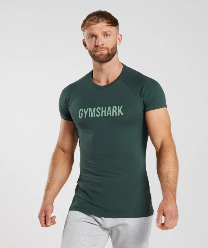 Gymshark Apollo T-Shirt - Obsidian Green sold by Gymshark