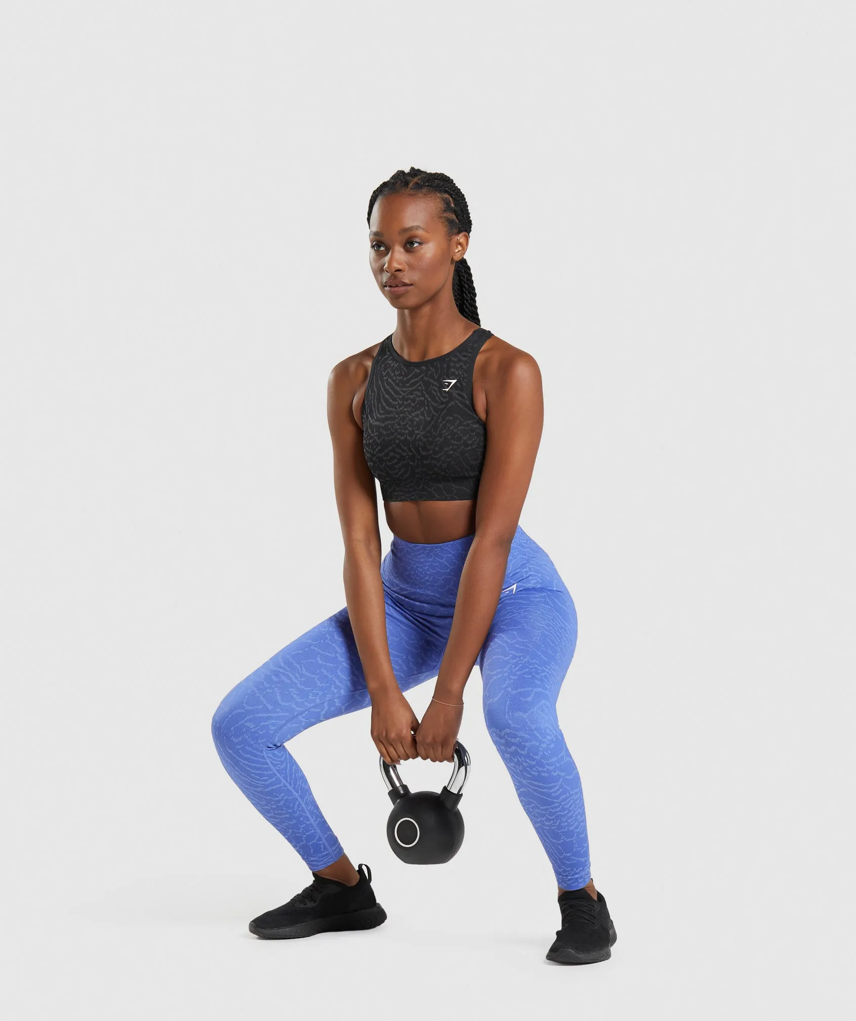 Gymshark Adapt Animal Seamless Sports Bra - Black sold by Gymshark product image thumbnail 4