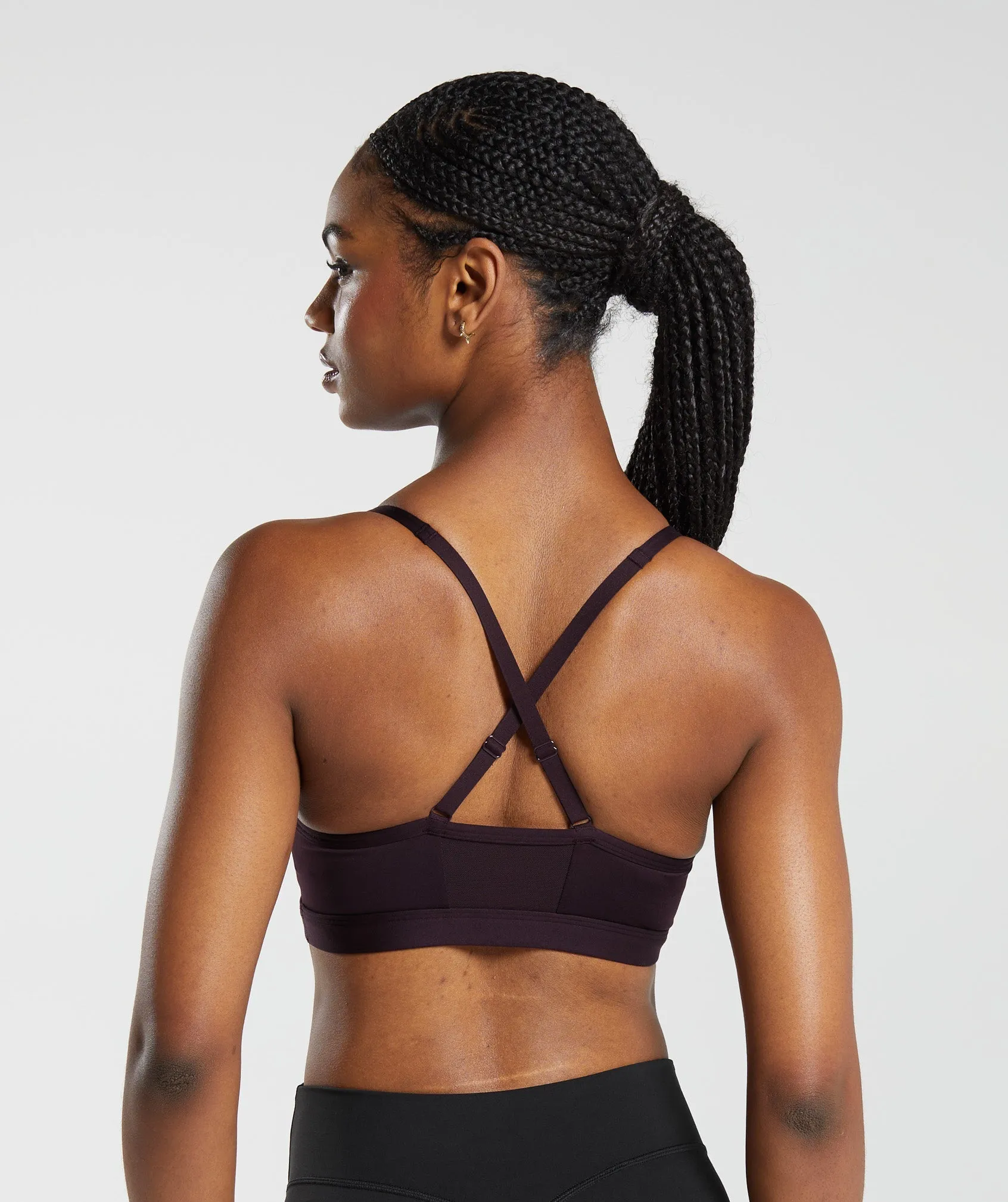 Gymshark Ruched Sports Bra - Plum Brown sold by Gymshark product image thumbnail 2