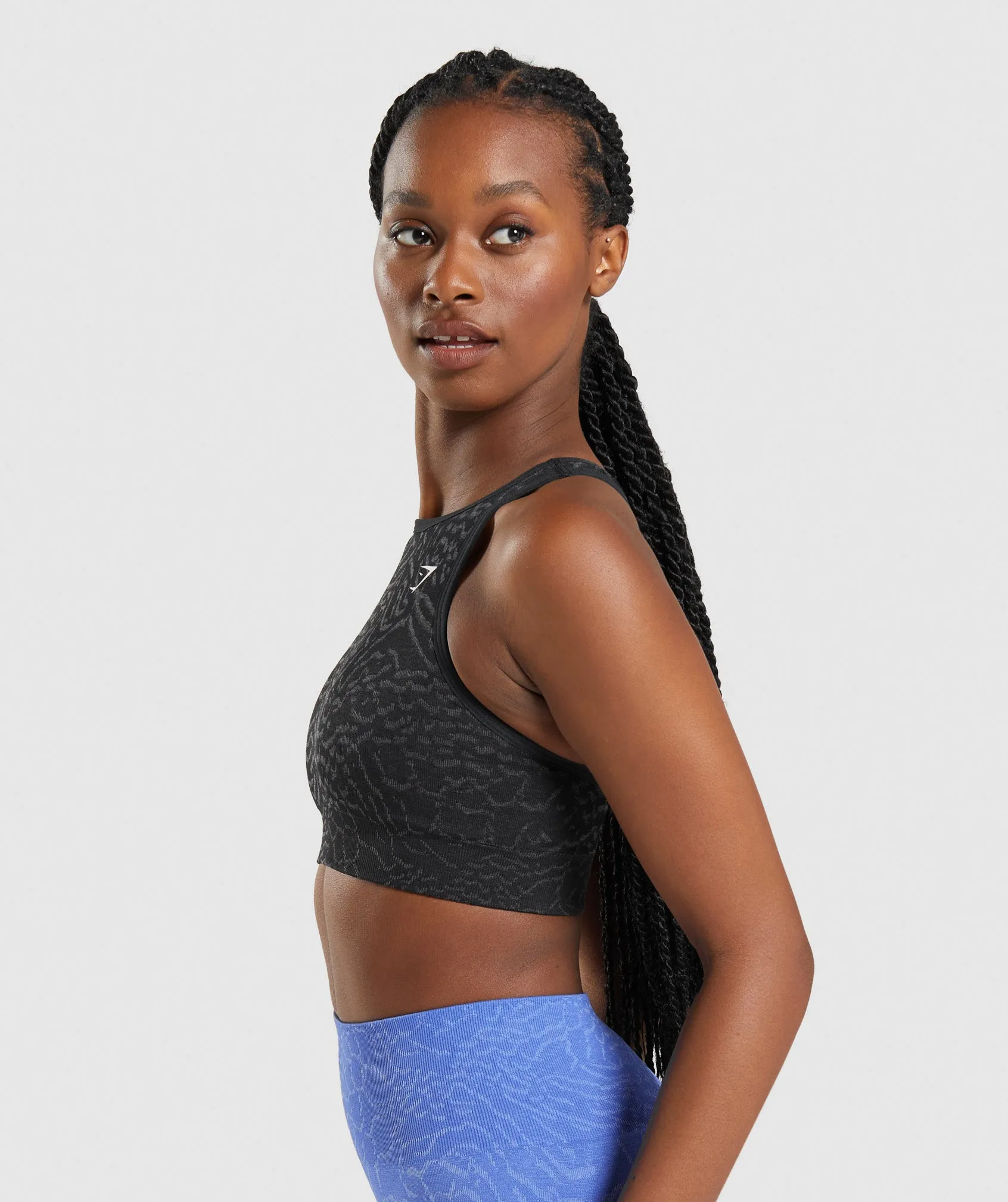 Gymshark Adapt Animal Seamless Sports Bra - Black sold by Gymshark product image thumbnail 3