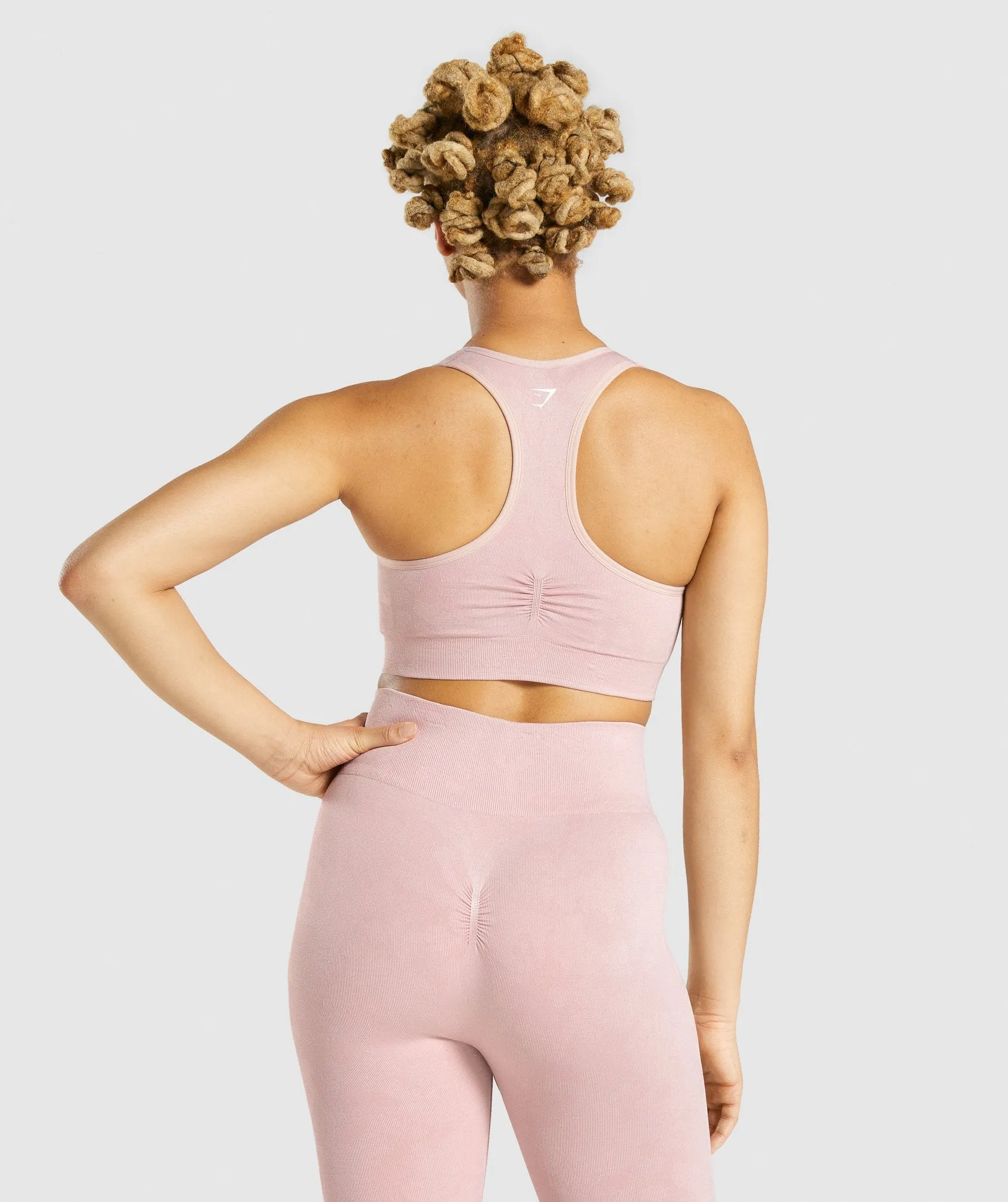 Gymshark Adapt Camo Seamless Racer Back Sports Bra - Light Pink sold by Gymshark product image thumbnail 2