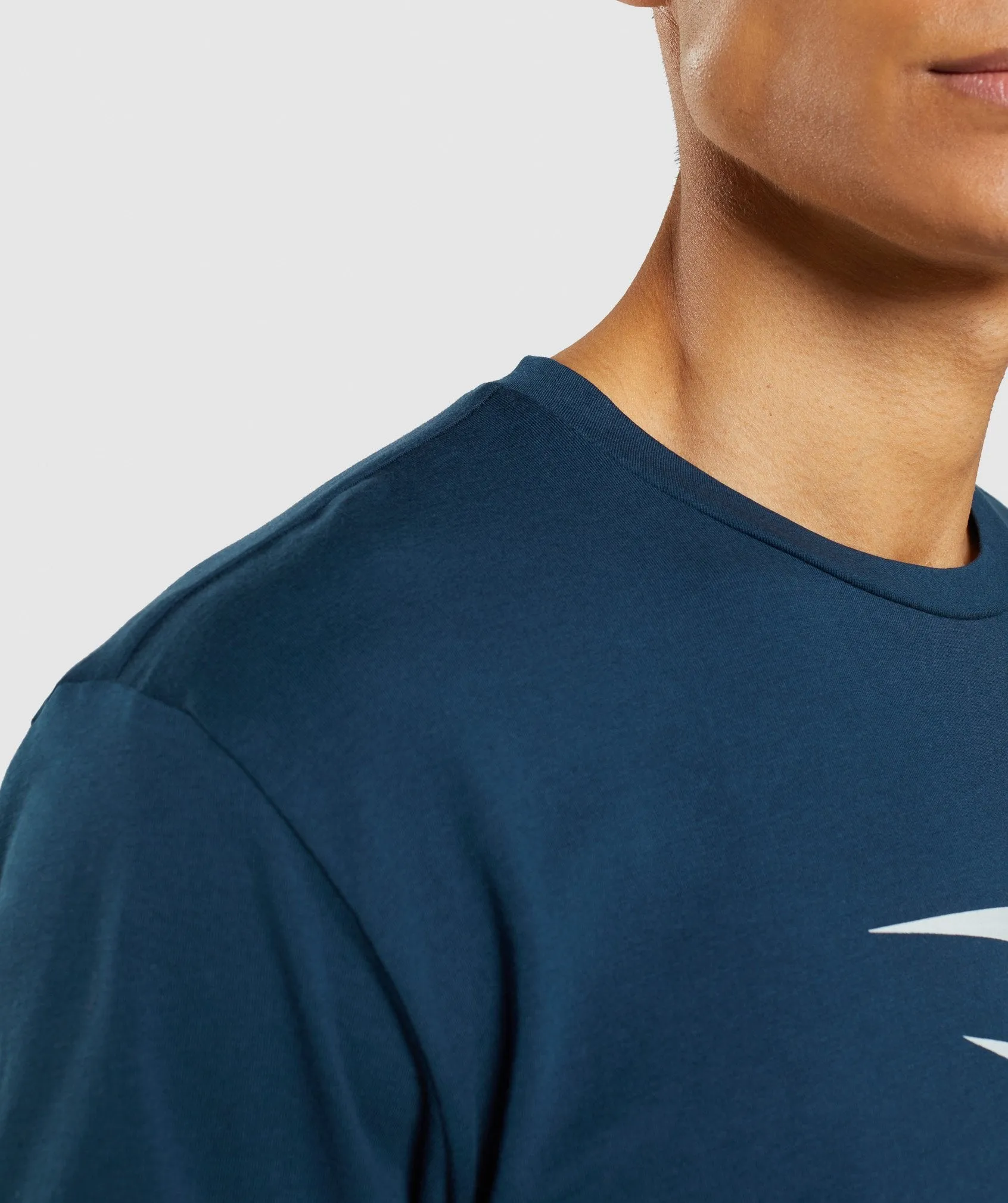 Gymshark Sharkhead Infill T-Shirt - Navy sold by Gymshark product image thumbnail 5