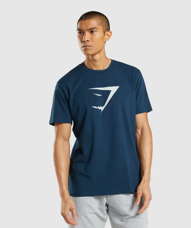Gymshark Sharkhead Infill T-Shirt - Navy sold by Gymshark