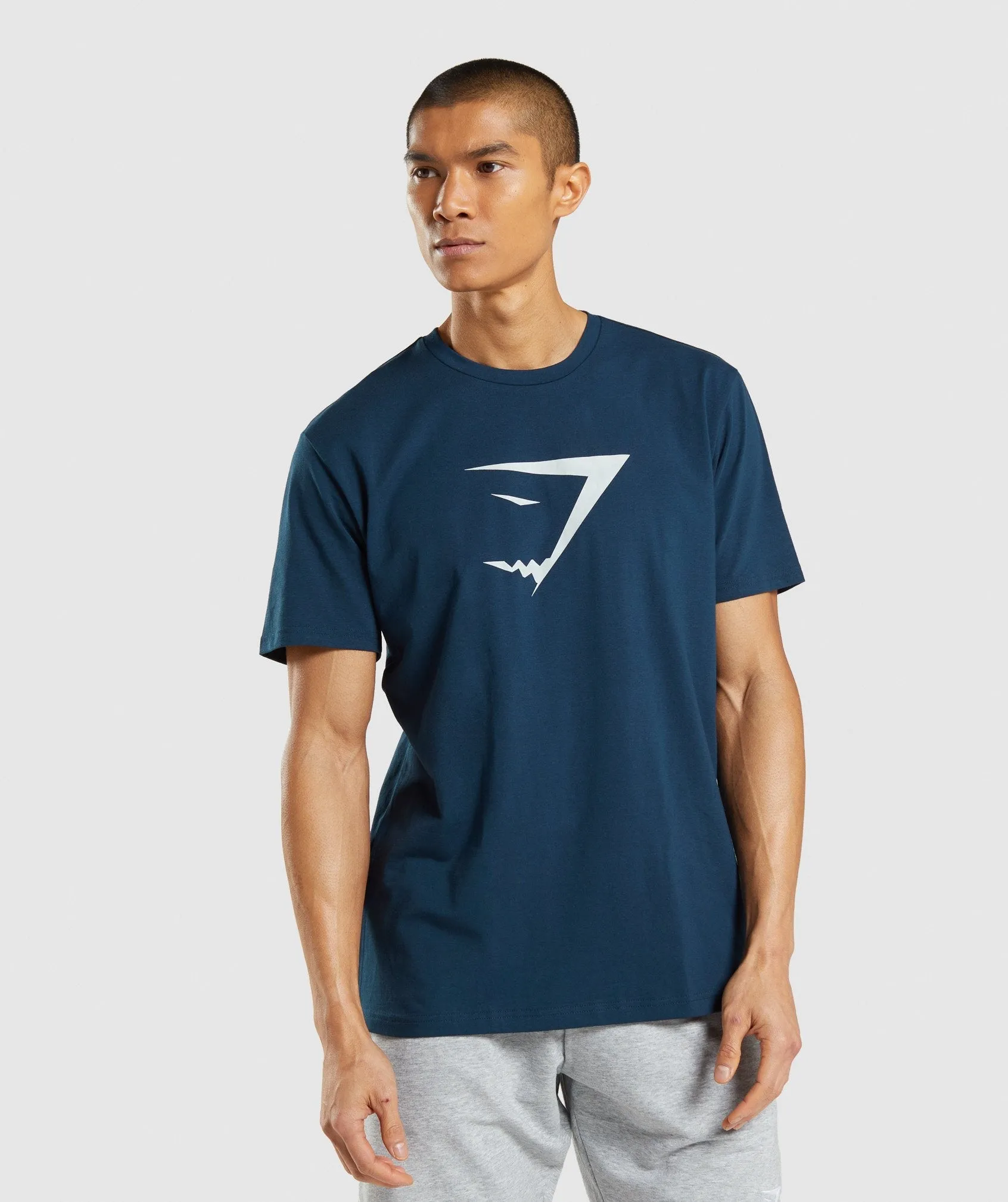 Gymshark Sharkhead Infill T-Shirt - Navy sold by Gymshark
