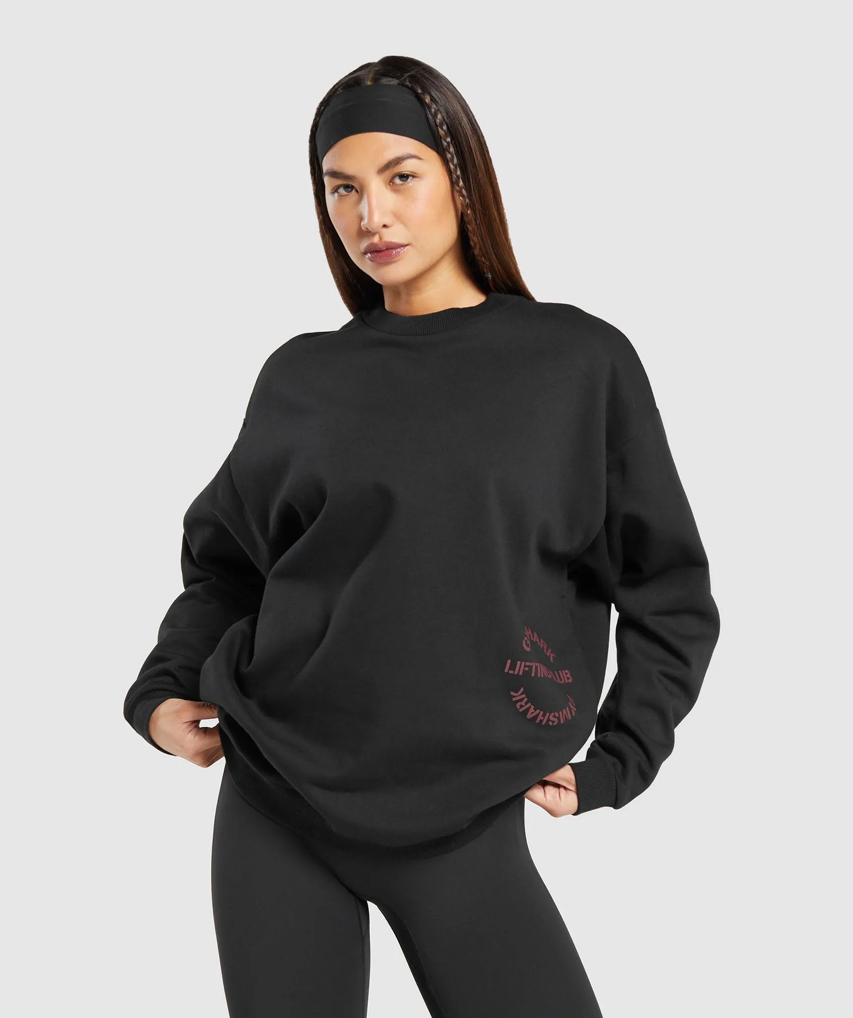 Gymshark Built Oversized Sweatshirt - Black sold by Gymshark product image thumbnail 2