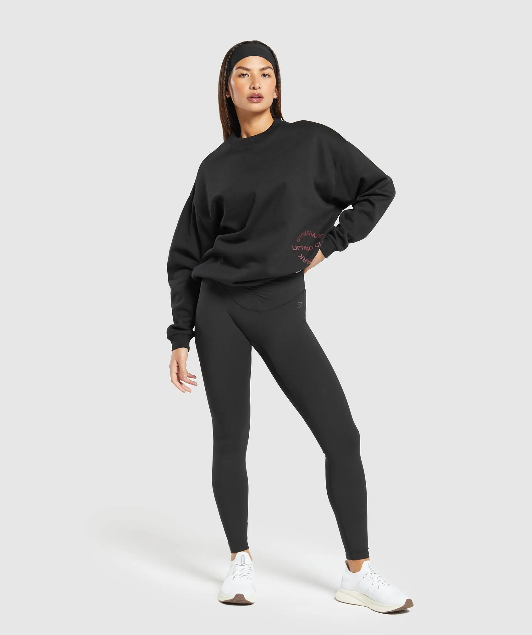 Gymshark Built Oversized Sweatshirt - Black sold by Gymshark product image thumbnail 4