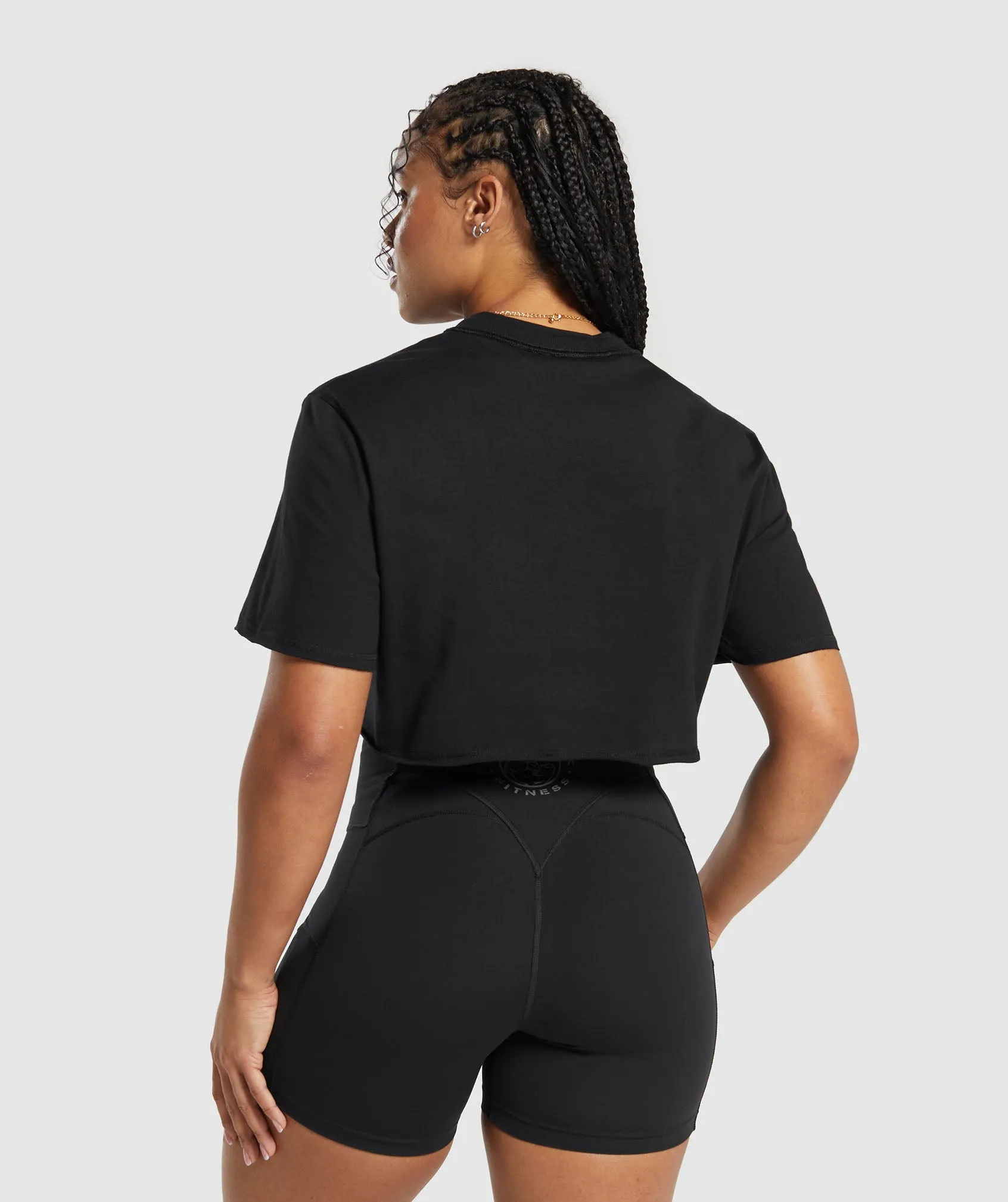 Gymshark Legacy Graphic Crop Top - Black sold by Gymshark product image thumbnail 2