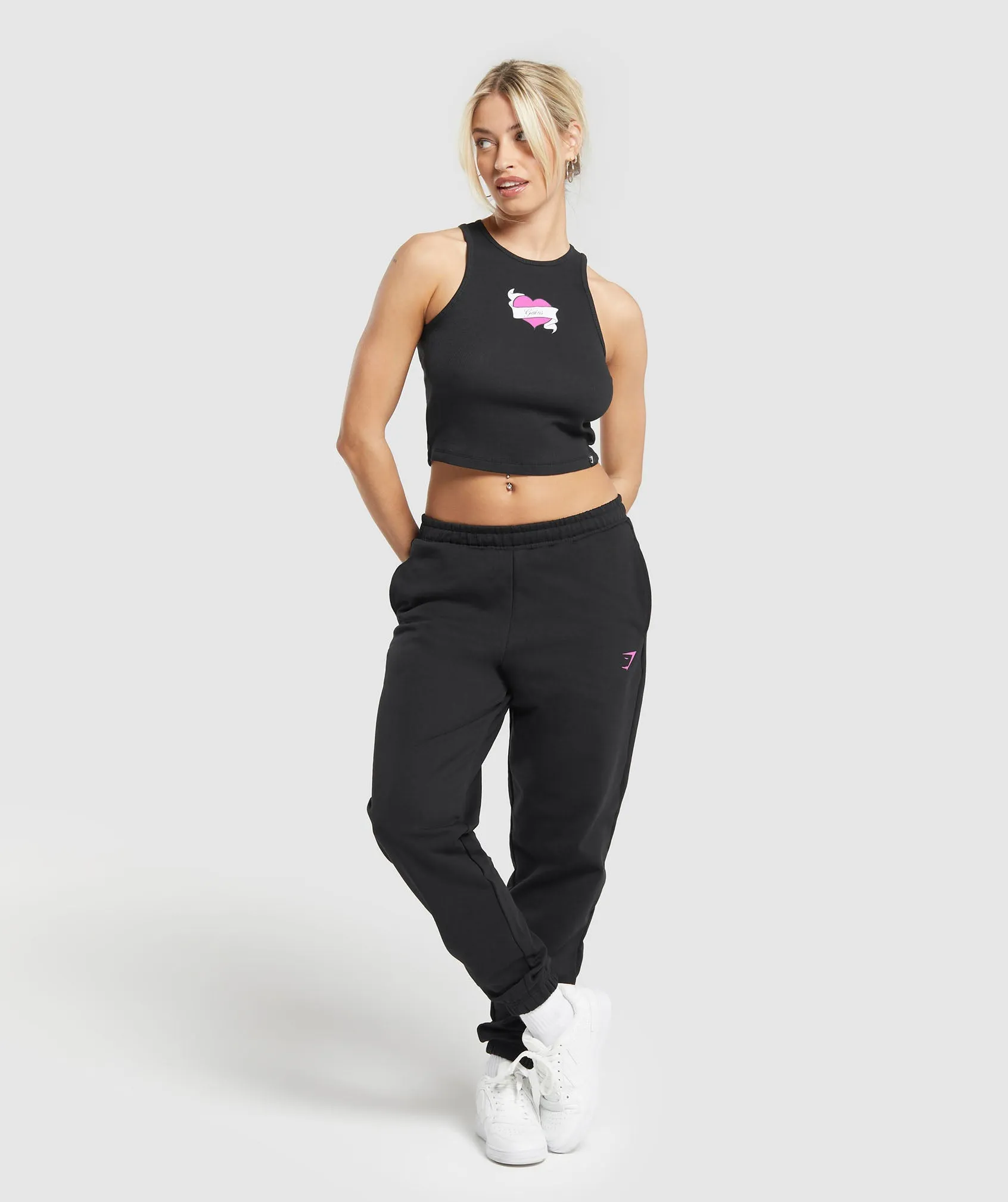 Gymshark Tattoo Midi Tank - Black sold by Gymshark product image thumbnail 4