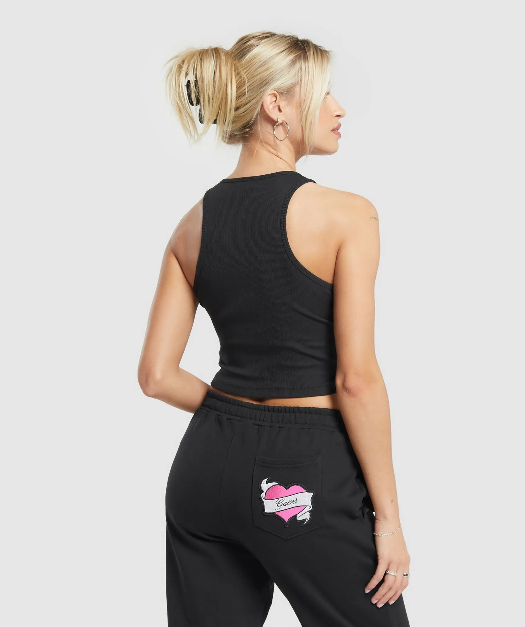 Gymshark Tattoo Midi Tank - Black sold by Gymshark product image thumbnail 2