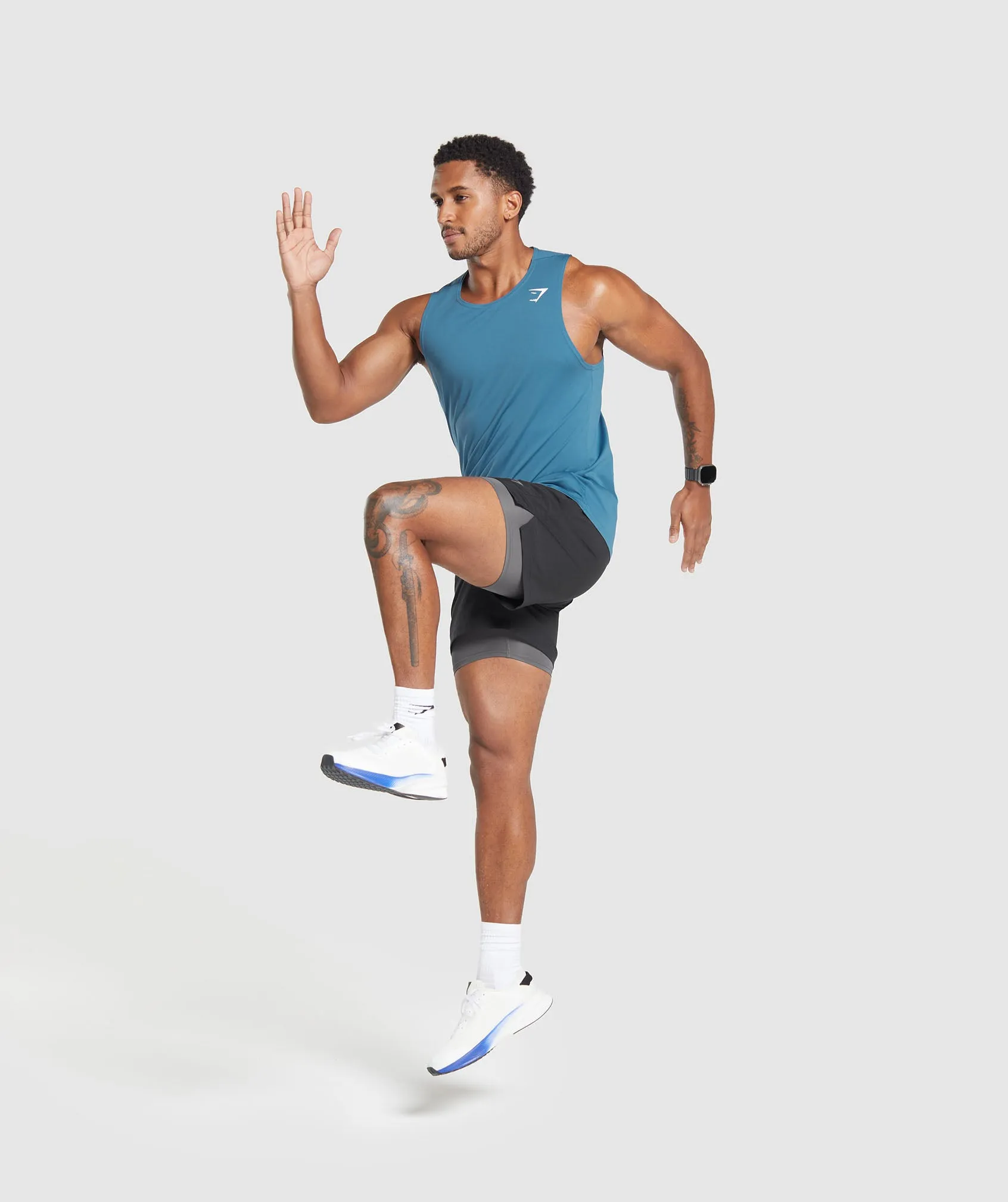 Gymshark Arrival Tank - Utility Blue sold by Gymshark product image thumbnail 4