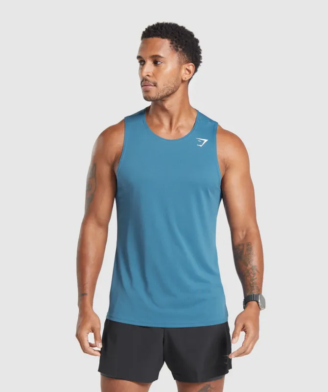Gymshark Arrival Tank - Utility Blue sold by Gymshark