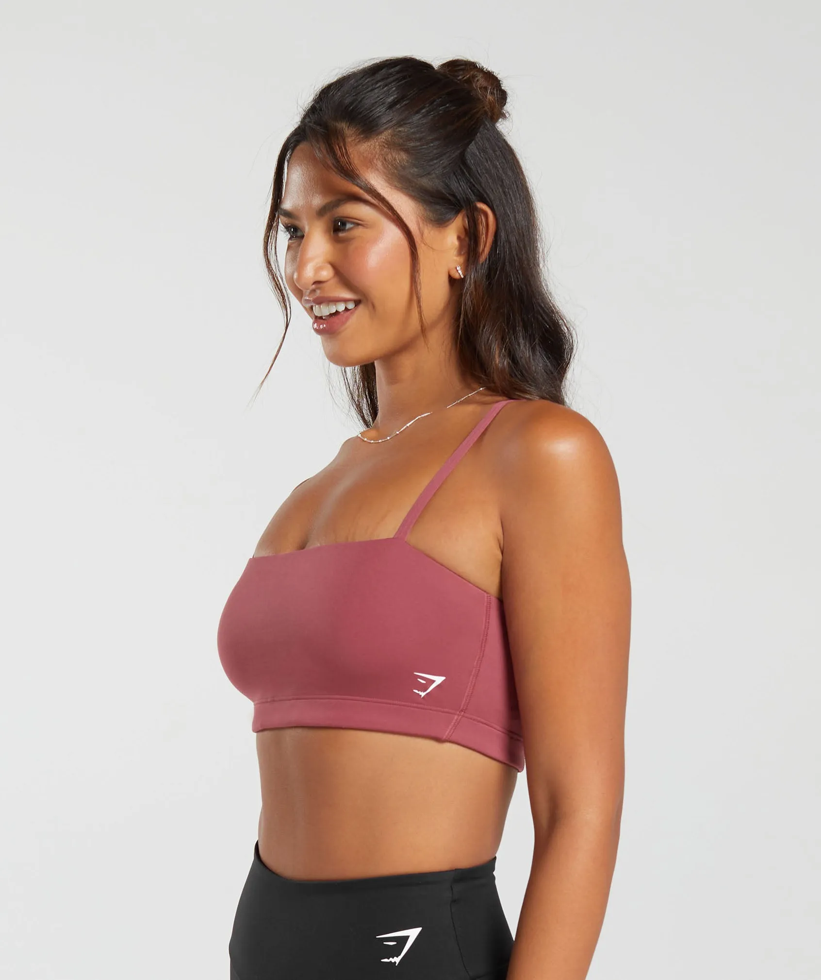 Gymshark Bandeau Sports Bra - Soft Berry sold by Gymshark product image thumbnail 3