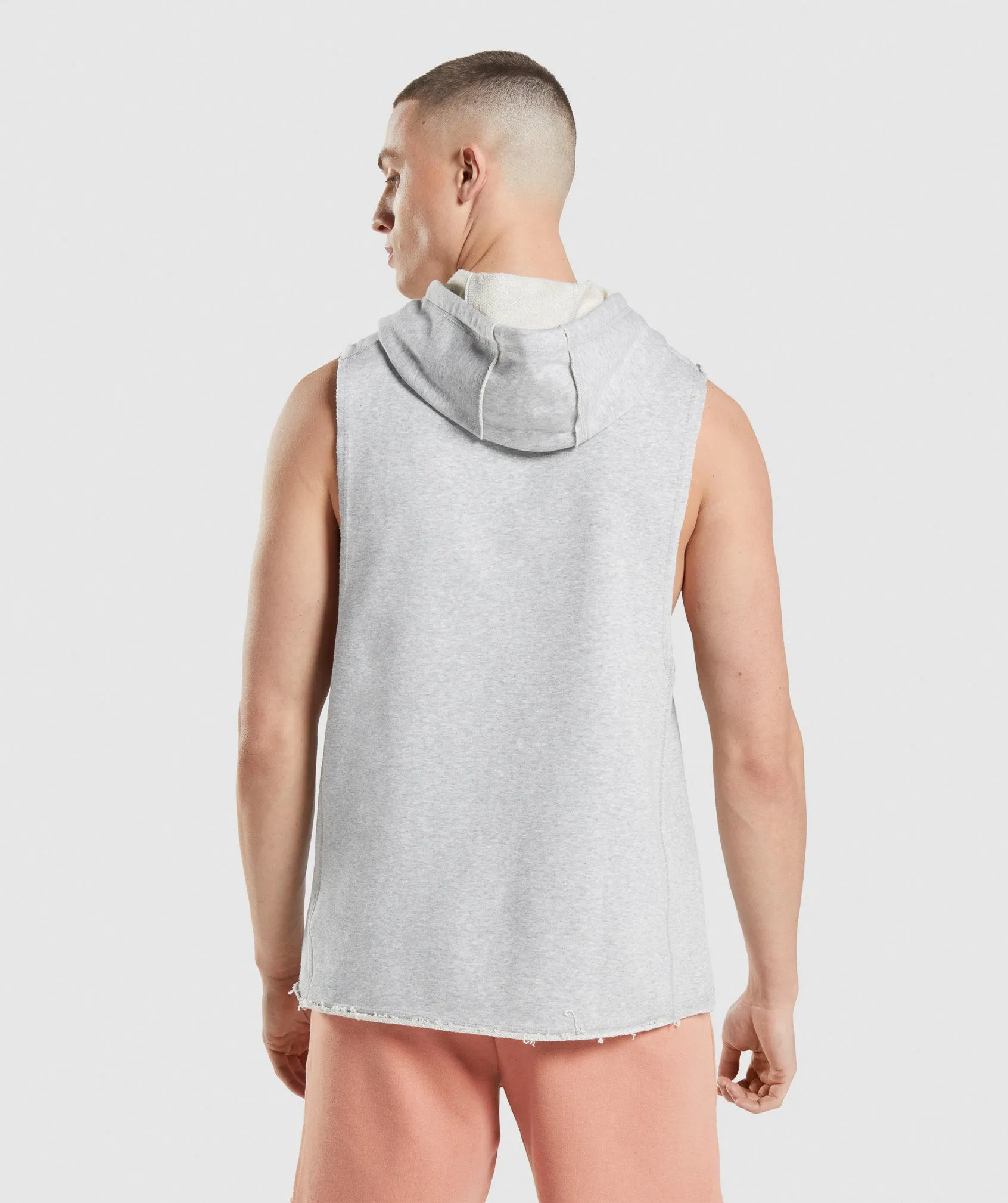 Gymshark Legacy Drop Arm Hoodie - Light Grey Core Marl sold by Gymshark product image thumbnail 2