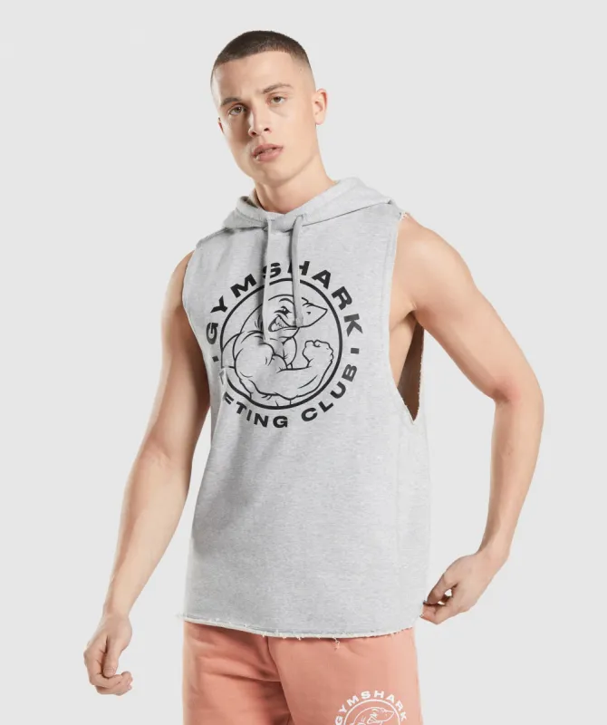 Gymshark Legacy Drop Arm Hoodie - Light Grey Core Marl sold by Gymshark