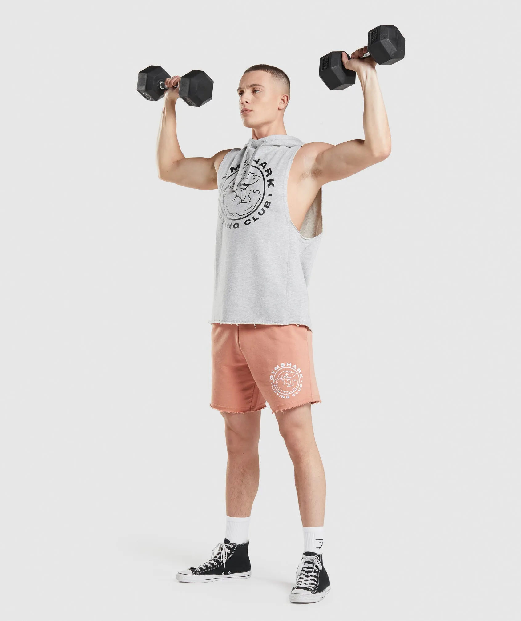 Gymshark Legacy Drop Arm Hoodie - Light Grey Core Marl sold by Gymshark product image thumbnail 4