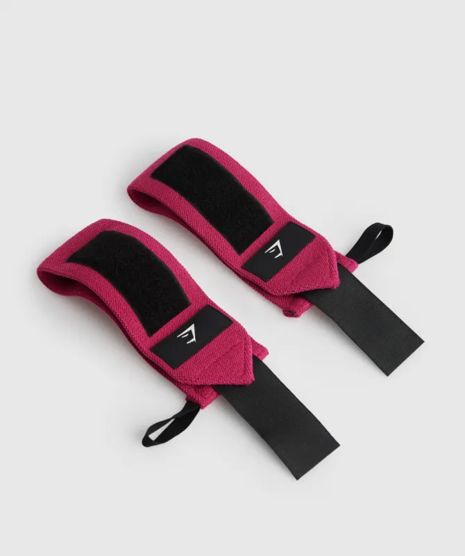 Gymshark Wrist Straps - Magenta Pink sold by Gymshark