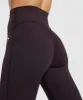 Gymshark Mesh Waistband Leggings - Plum Brown sold by Gymshark