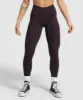 Gymshark Mesh Waistband Leggings - Plum Brown sold by Gymshark