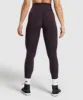 Gymshark Mesh Waistband Leggings - Plum Brown sold by Gymshark