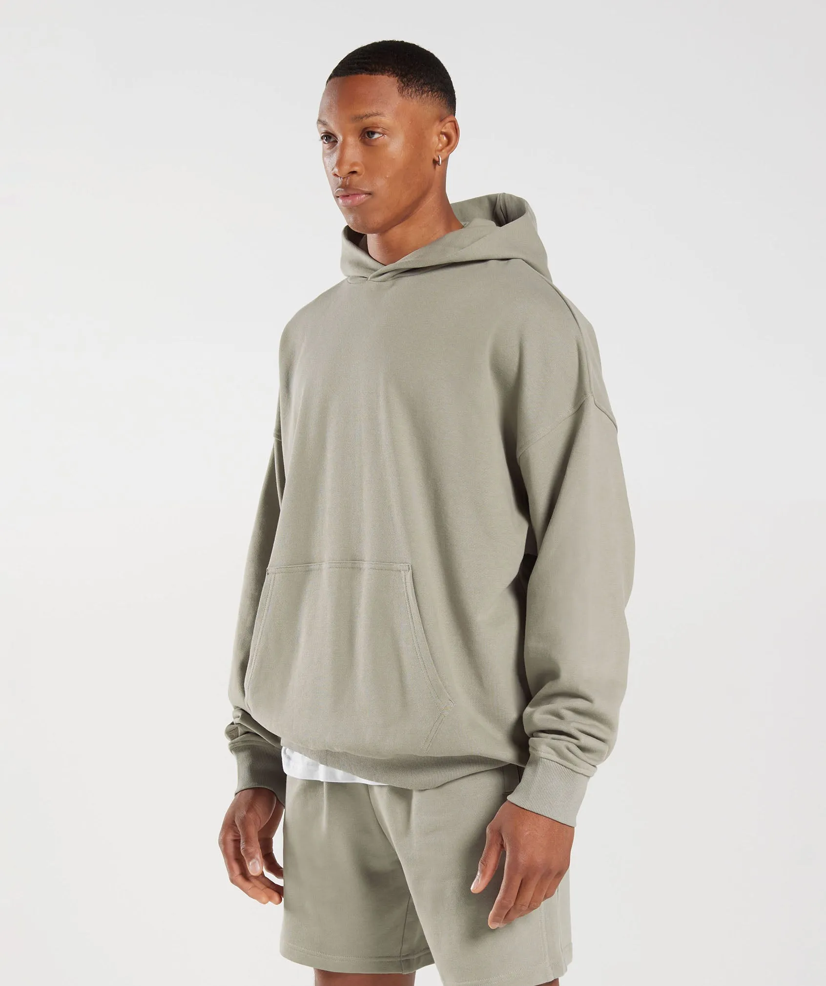 Gymshark Rest Day Essentials Hoodie - Ecru Brown sold by Gymshark product image thumbnail 3