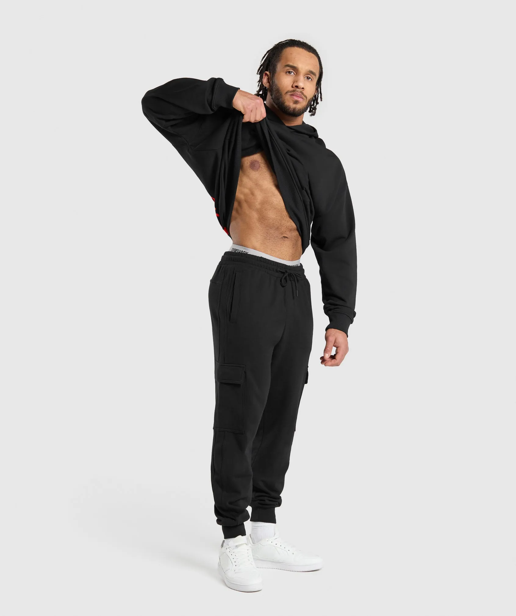 Gymshark Sets N Reps Hoodie - Black sold by Gymshark product image thumbnail 4