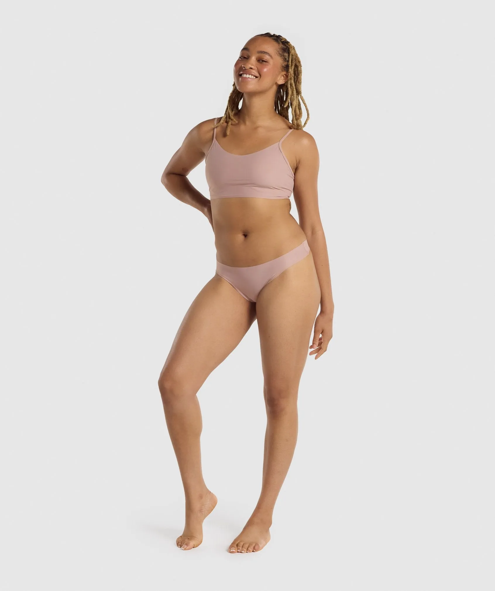 Gymshark No VPL Thong - Taupe sold by Gymshark product image thumbnail 4