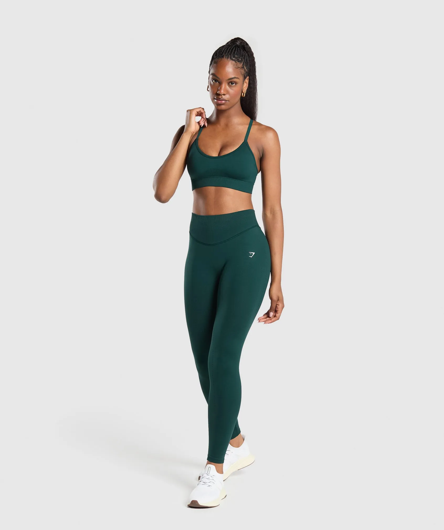 Gymshark Sweat Seamless Leggings - Strong Teal sold by Gymshark product image thumbnail 4