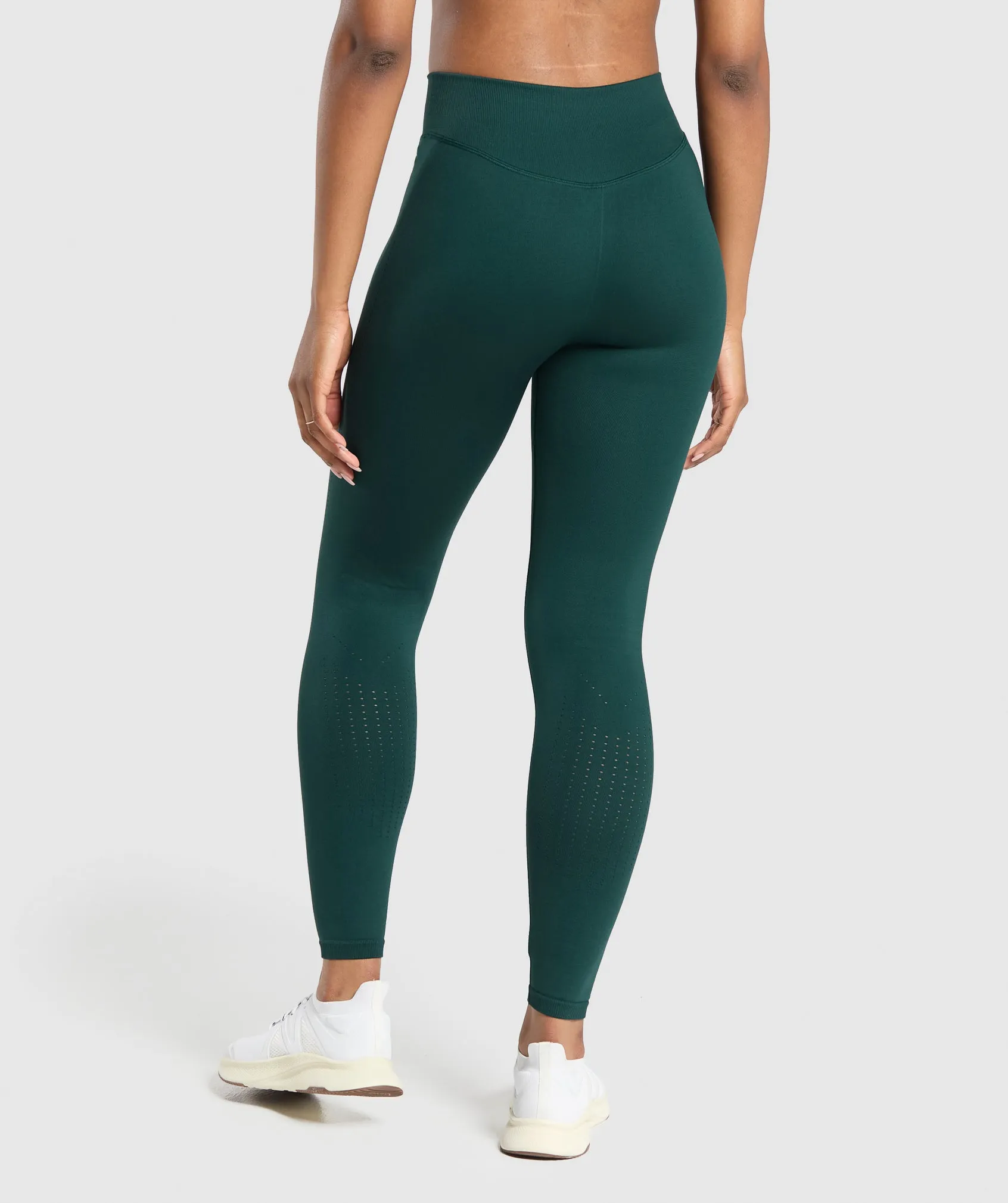 Gymshark Sweat Seamless Leggings - Strong Teal sold by Gymshark product image thumbnail 3