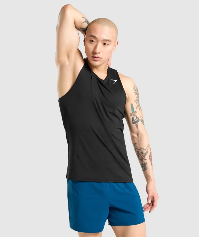 Gymshark Arrival Tank - Black sold by Gymshark