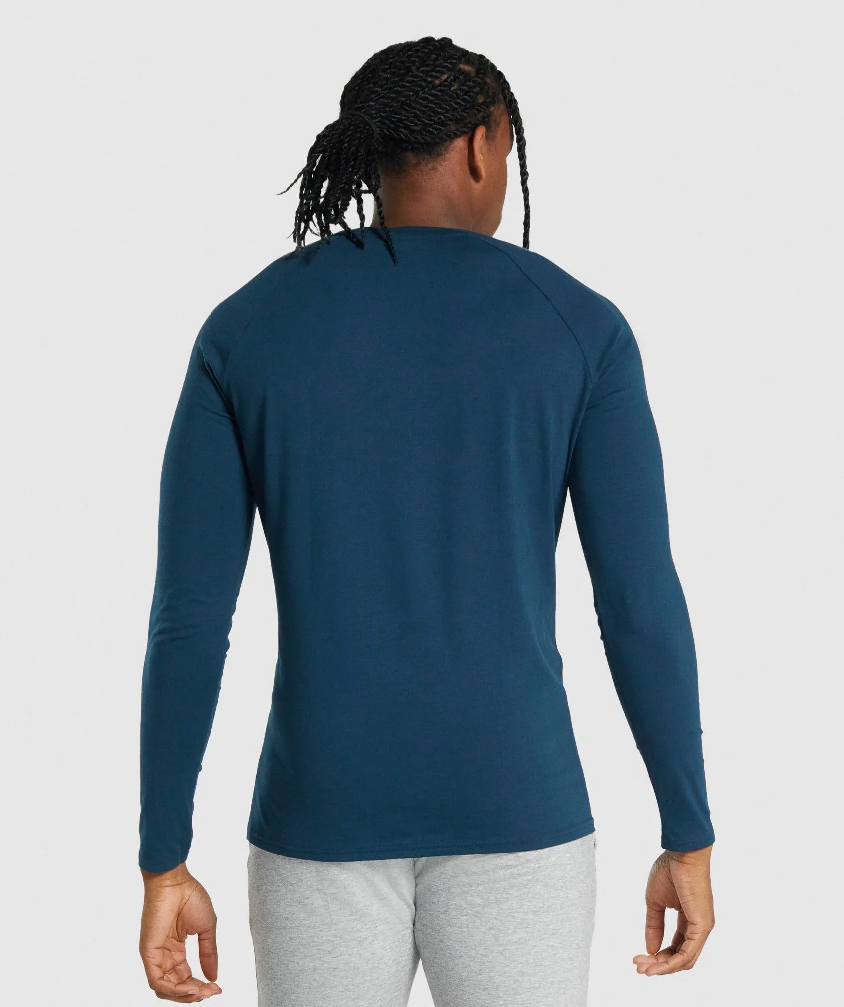 Gymshark Critical 2.0 Long Sleeve T-Shirt - Navy sold by Gymshark product image thumbnail 2