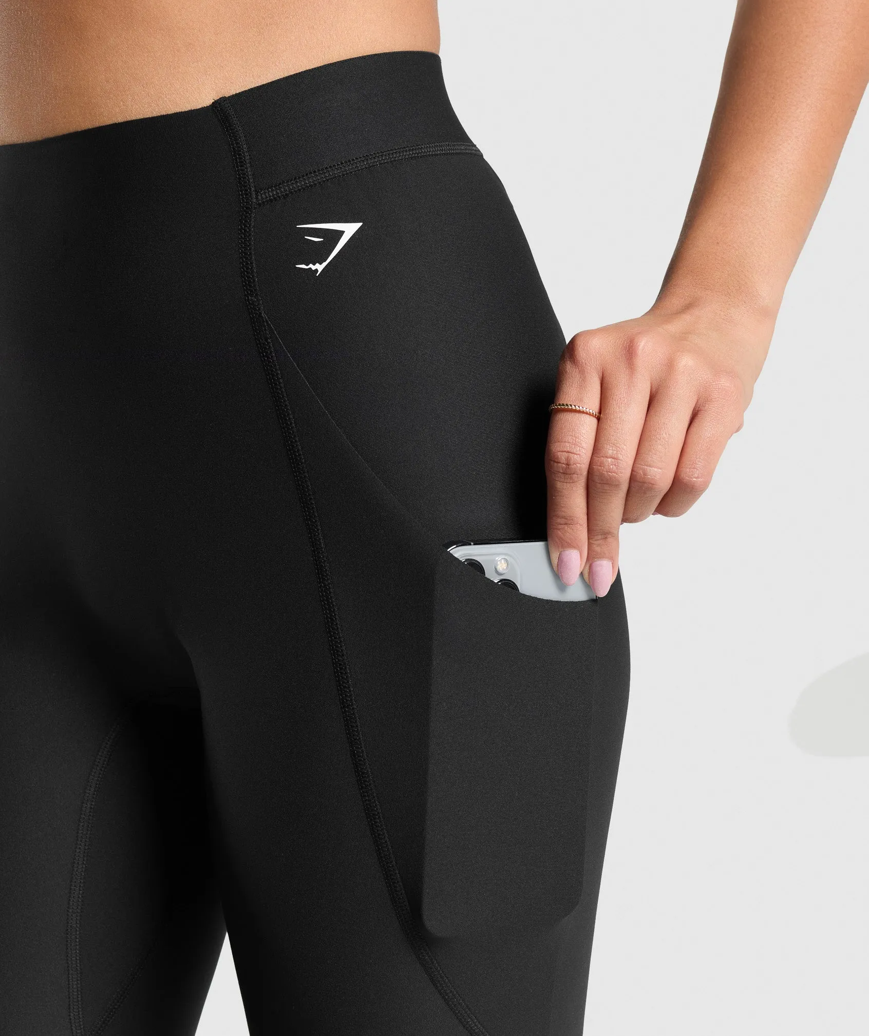 Gymshark Raw Cut Leggings - Black sold by Gymshark product image thumbnail 5