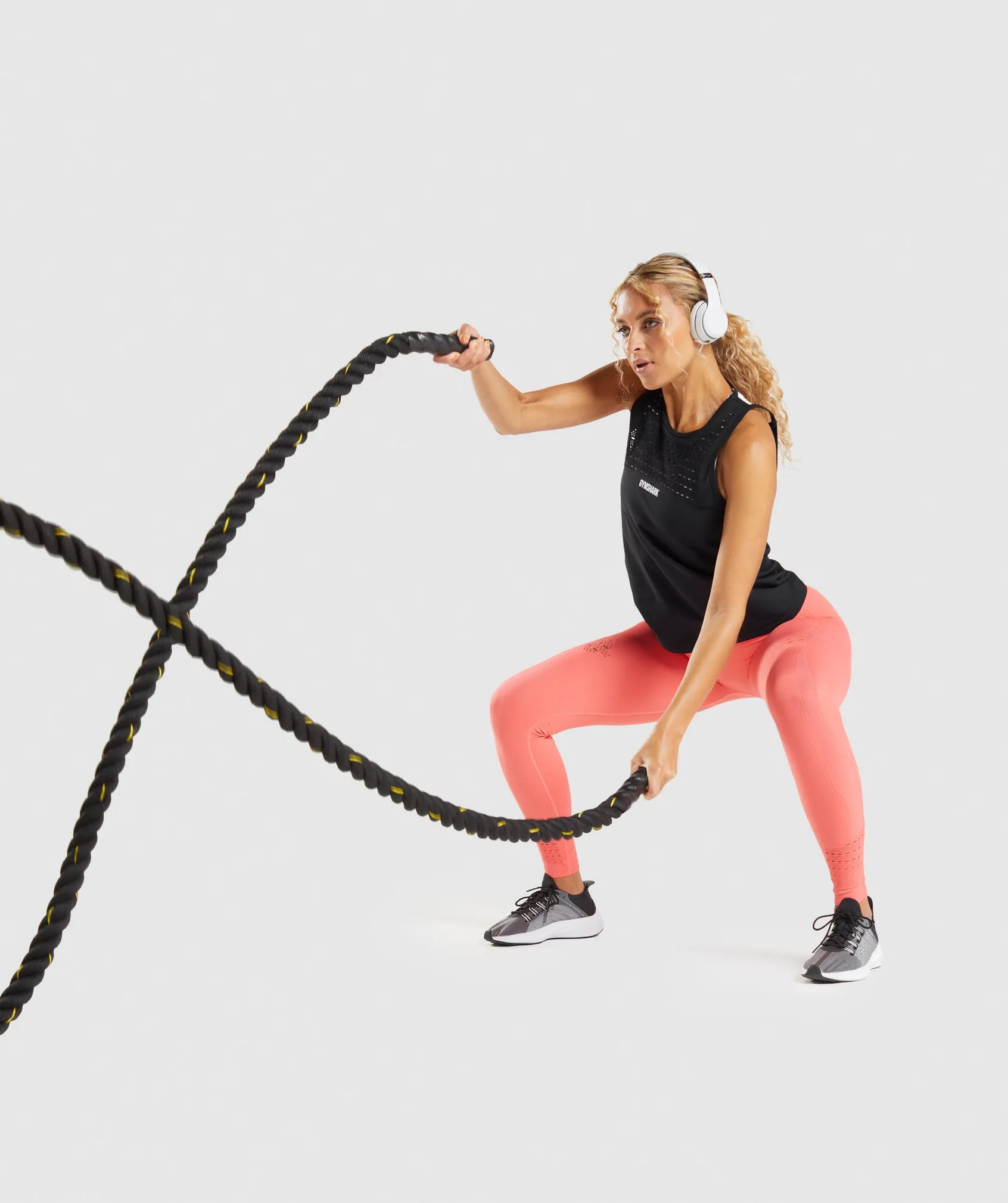 Gymshark Energy Seamless Loose Tank - Black sold by Gymshark product image thumbnail 4