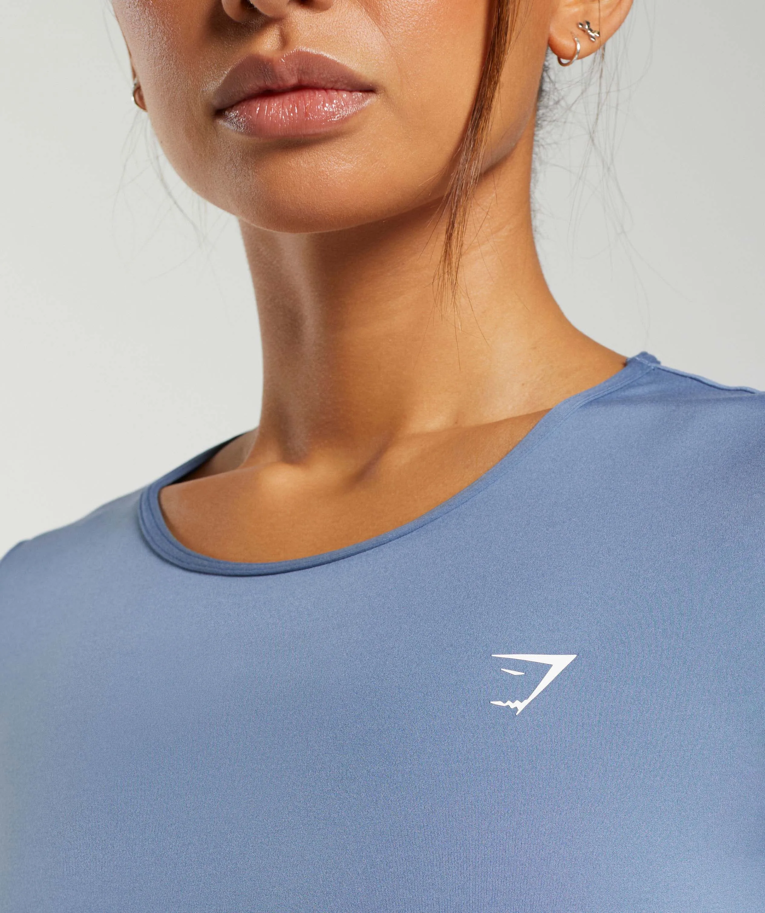 Gymshark Everyday Cap Sleeve T-Shirt - Faded Blue sold by Gymshark product image thumbnail 5