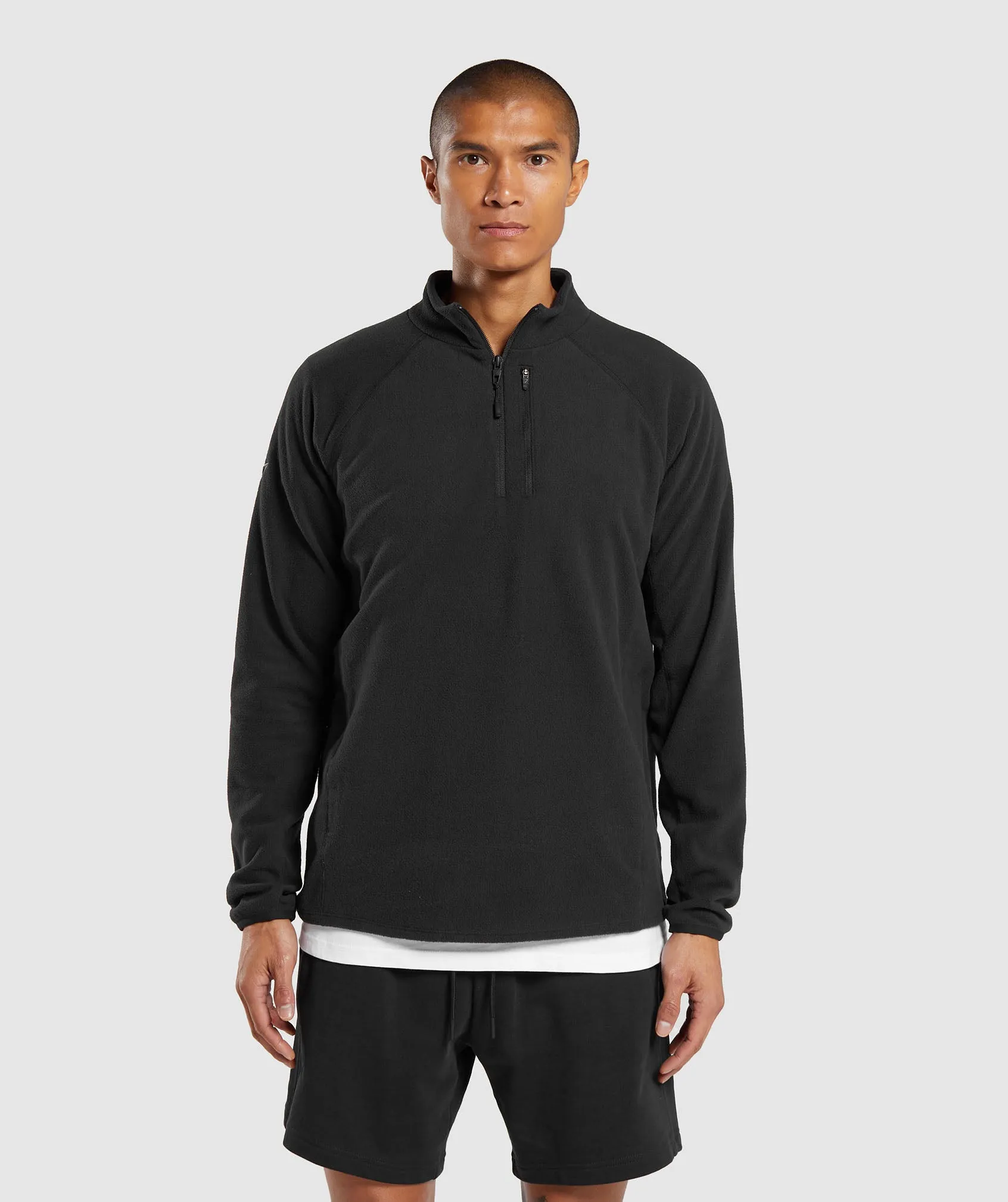 Gymshark Fleece 1/4 Zip - Black sold by Gymshark