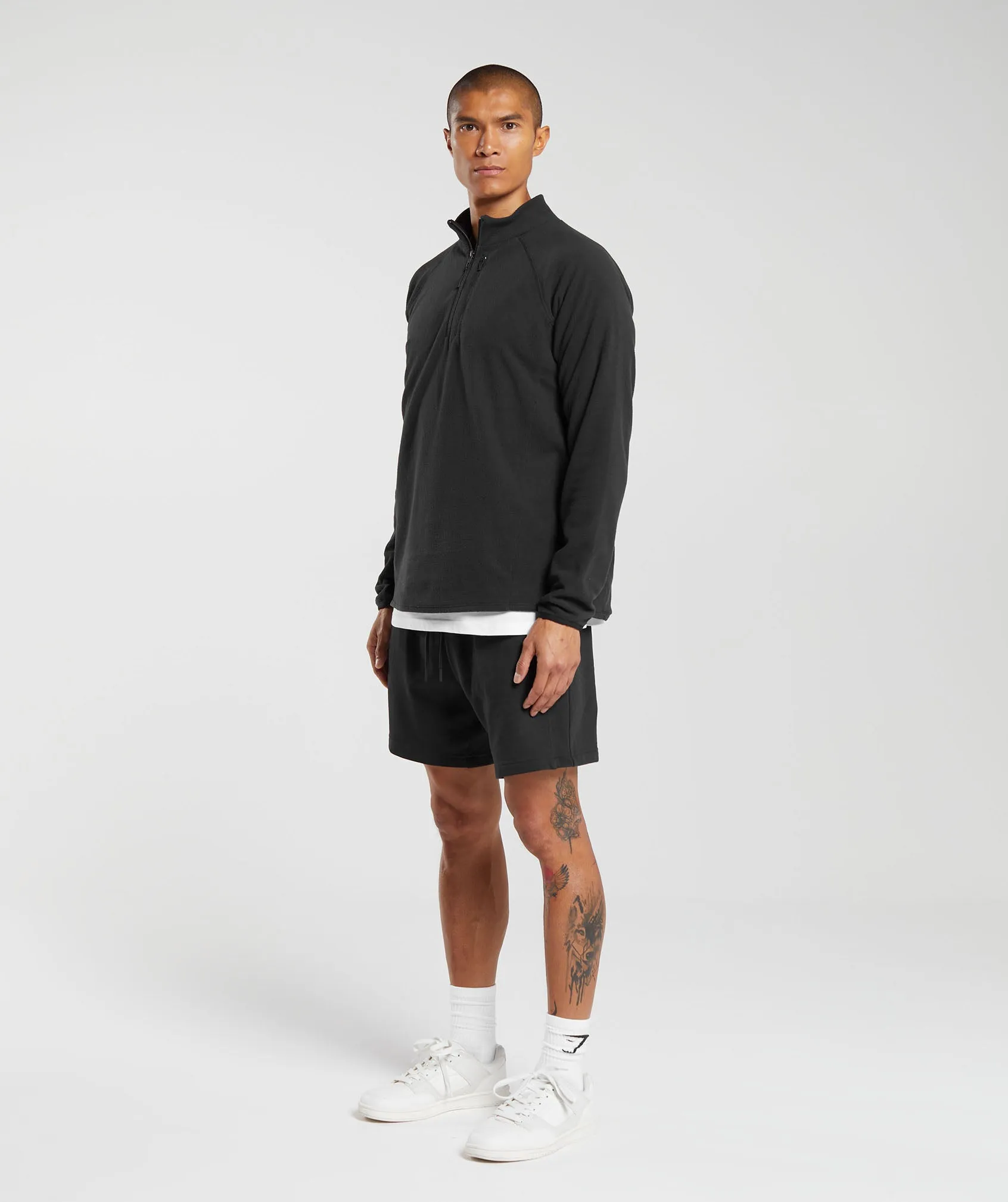 Gymshark Fleece 1/4 Zip - Black sold by Gymshark product image thumbnail 4