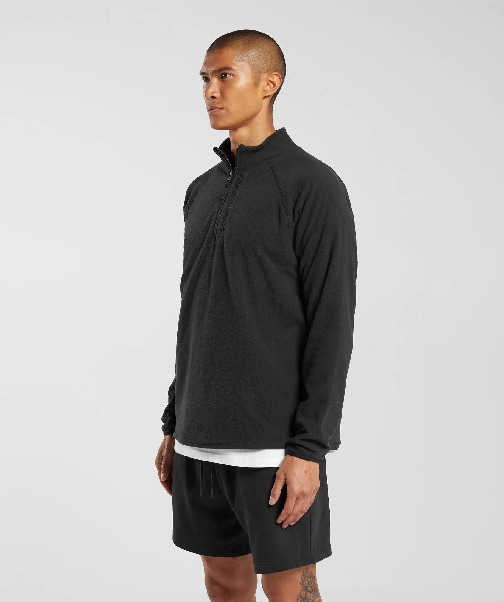 Gymshark Fleece 1/4 Zip - Black sold by Gymshark product image thumbnail 3