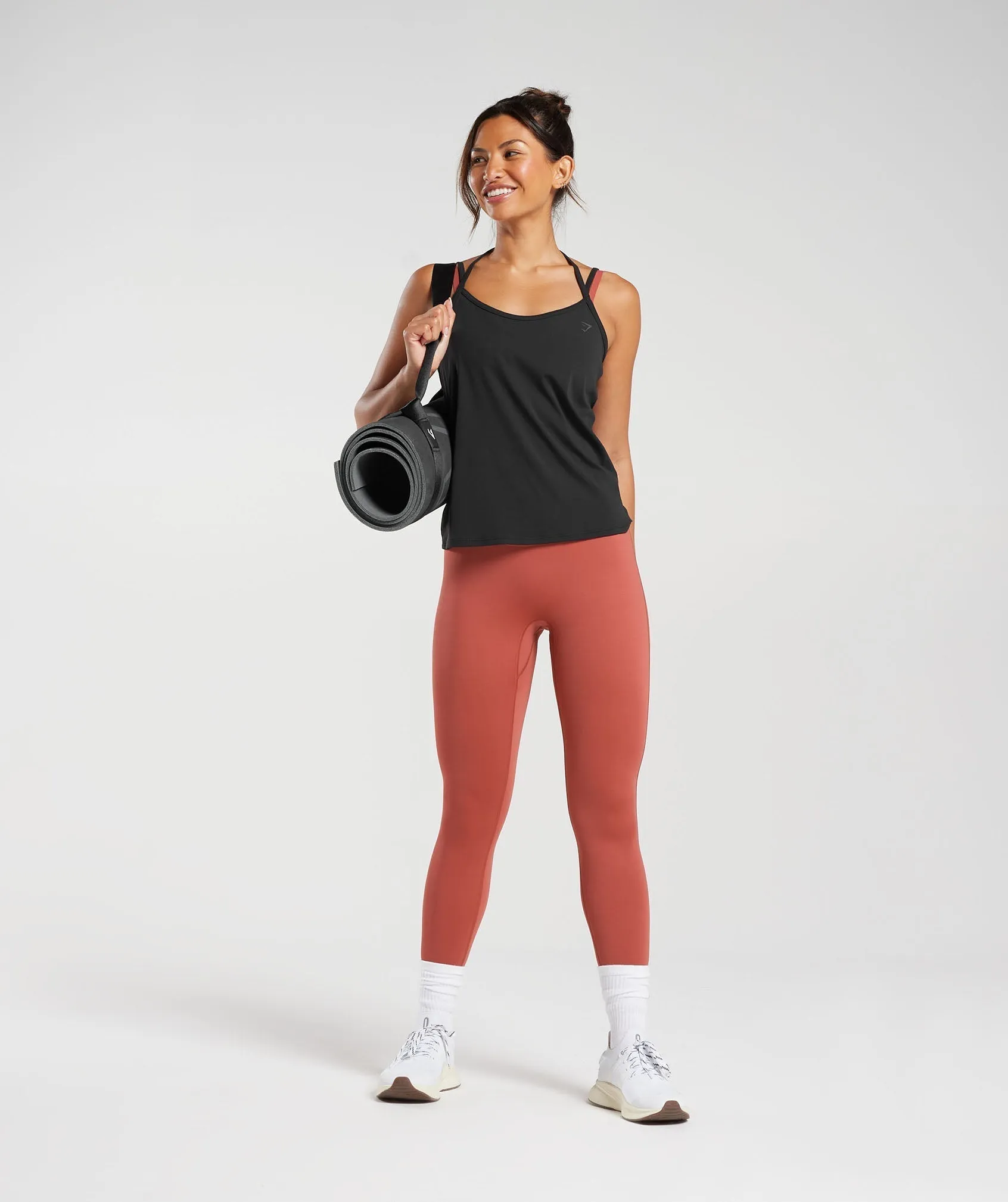 Gymshark Elevate Strappy Tank - Black sold by Gymshark product image thumbnail 4