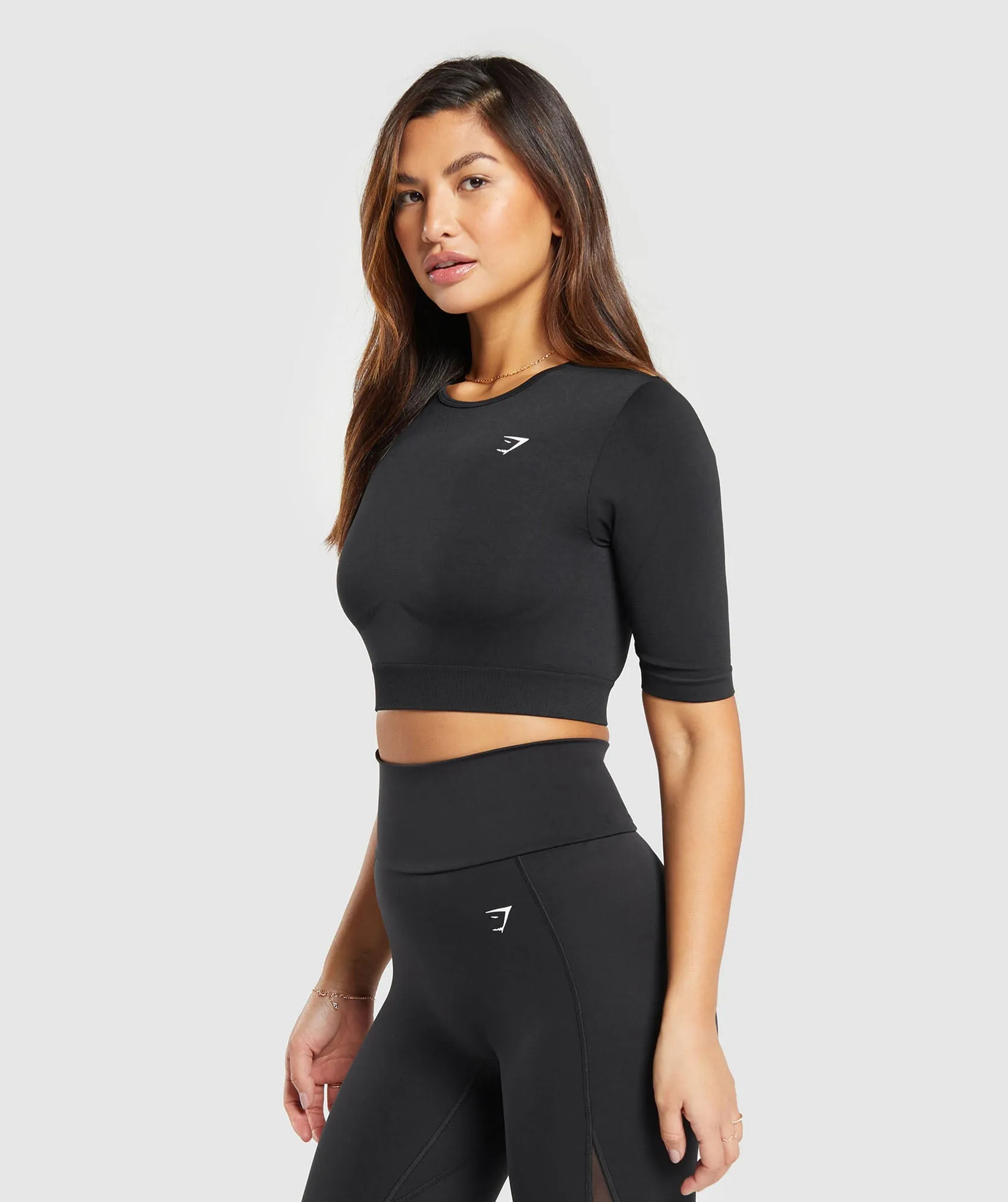 Gymshark Everyday Seamless Crop Top - Black sold by Gymshark product image thumbnail 5