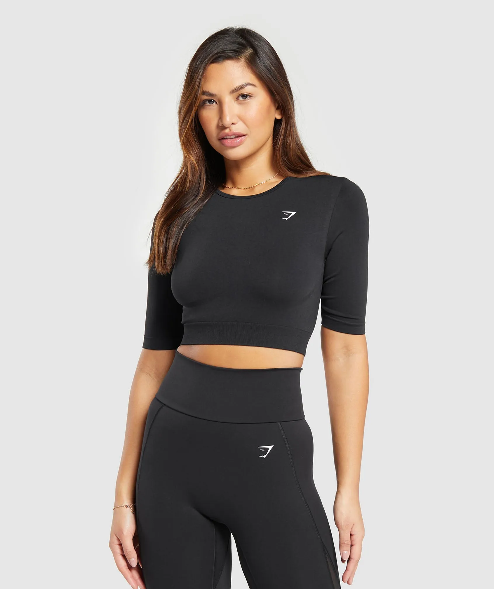 Gymshark Everyday Seamless Crop Top - Black sold by Gymshark