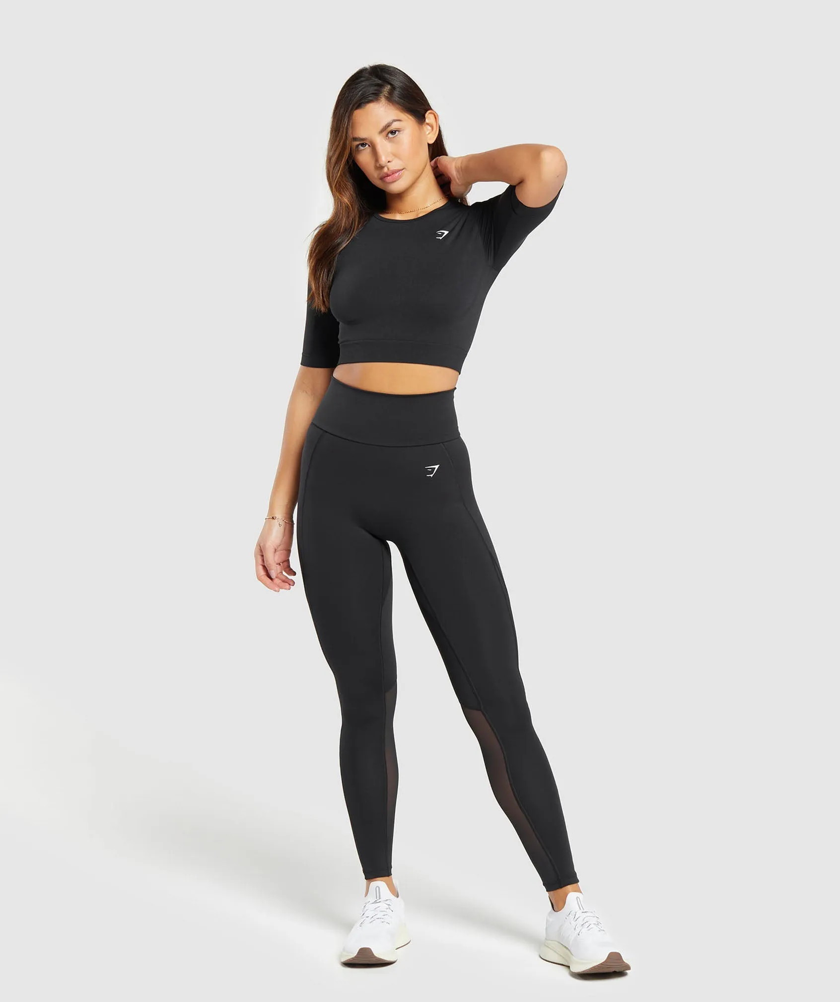 Gymshark Everyday Seamless Crop Top - Black sold by Gymshark product image thumbnail 4