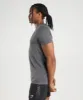 Gymshark Geo Seamless T-Shirt - Charcoal Grey/Black sold by Gymshark