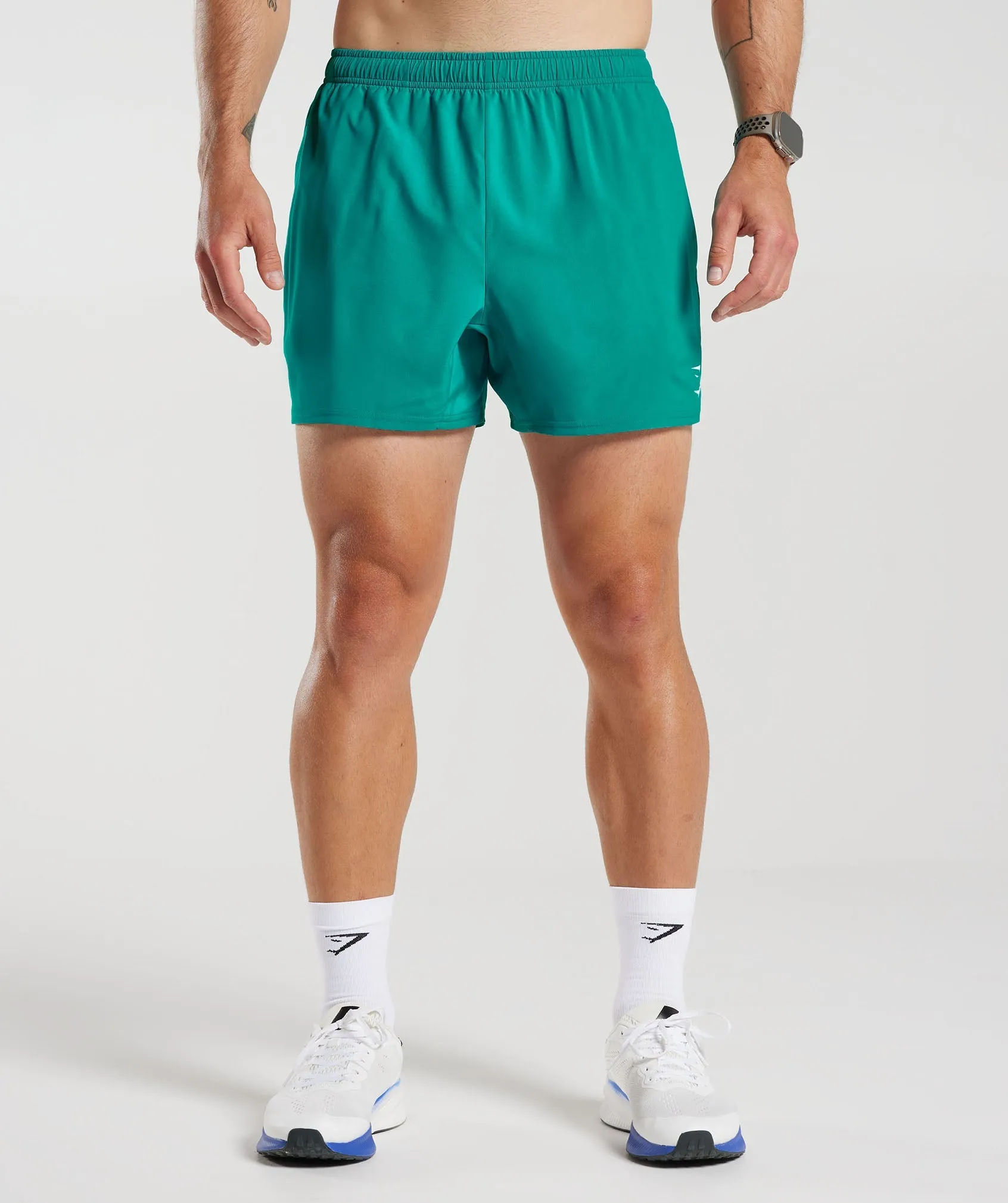 Gymshark Arrival 5" Shorts - Seafoam Blue sold by Gymshark