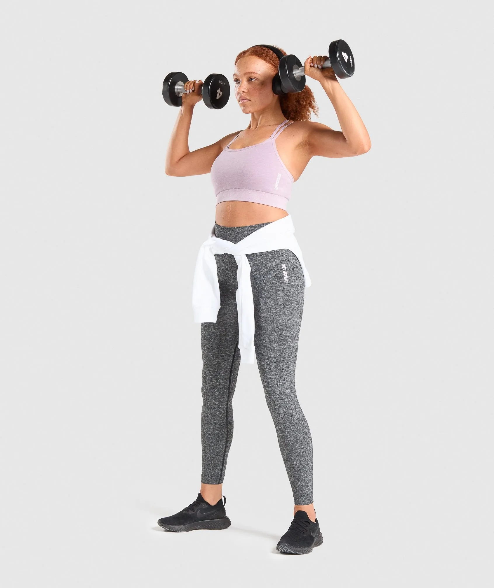 Gymshark Adapt Marl Seamless Sports Bra - Light Purple sold by Gymshark product image thumbnail 4