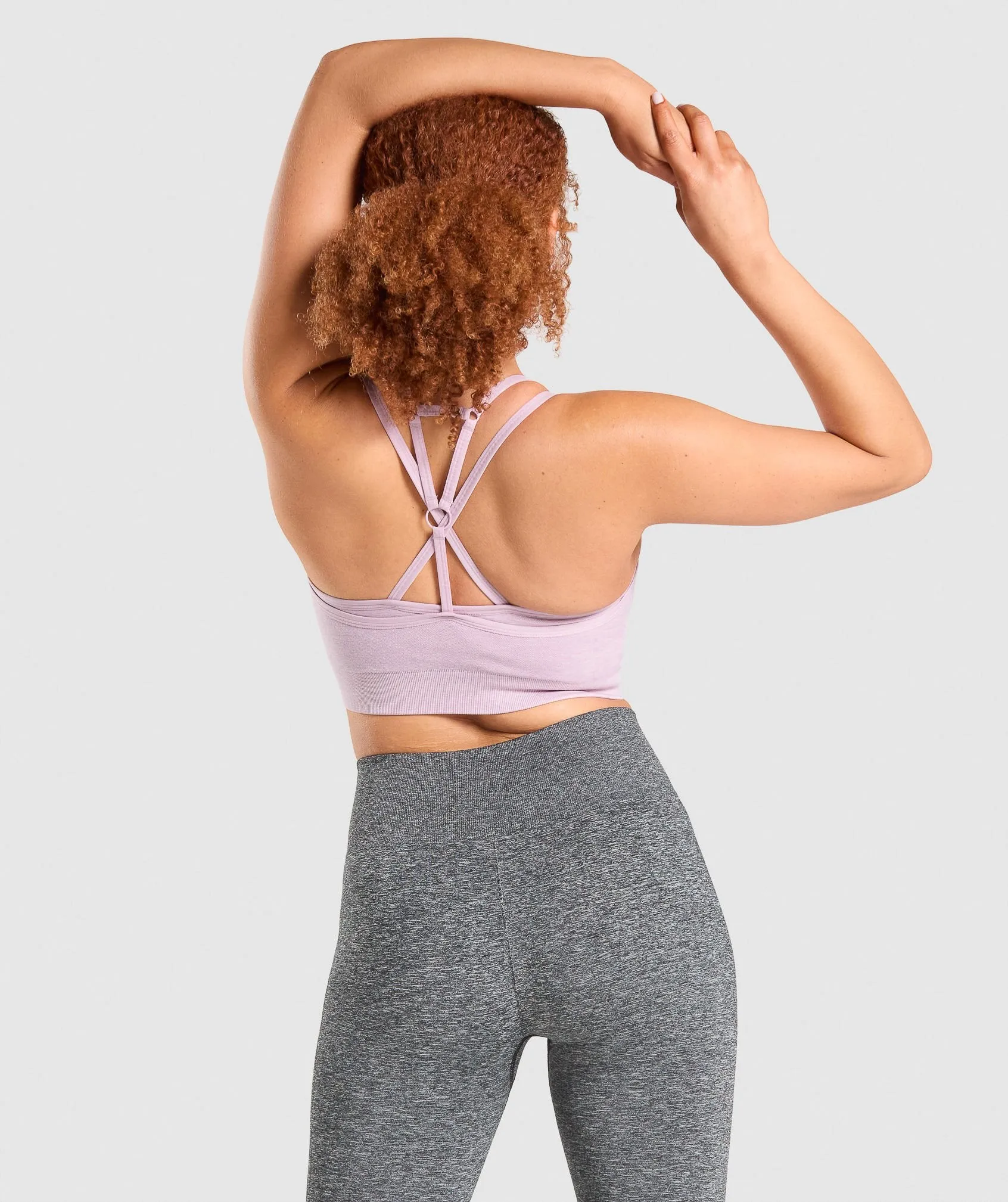 Gymshark Adapt Marl Seamless Sports Bra - Light Purple sold by Gymshark product image thumbnail 2