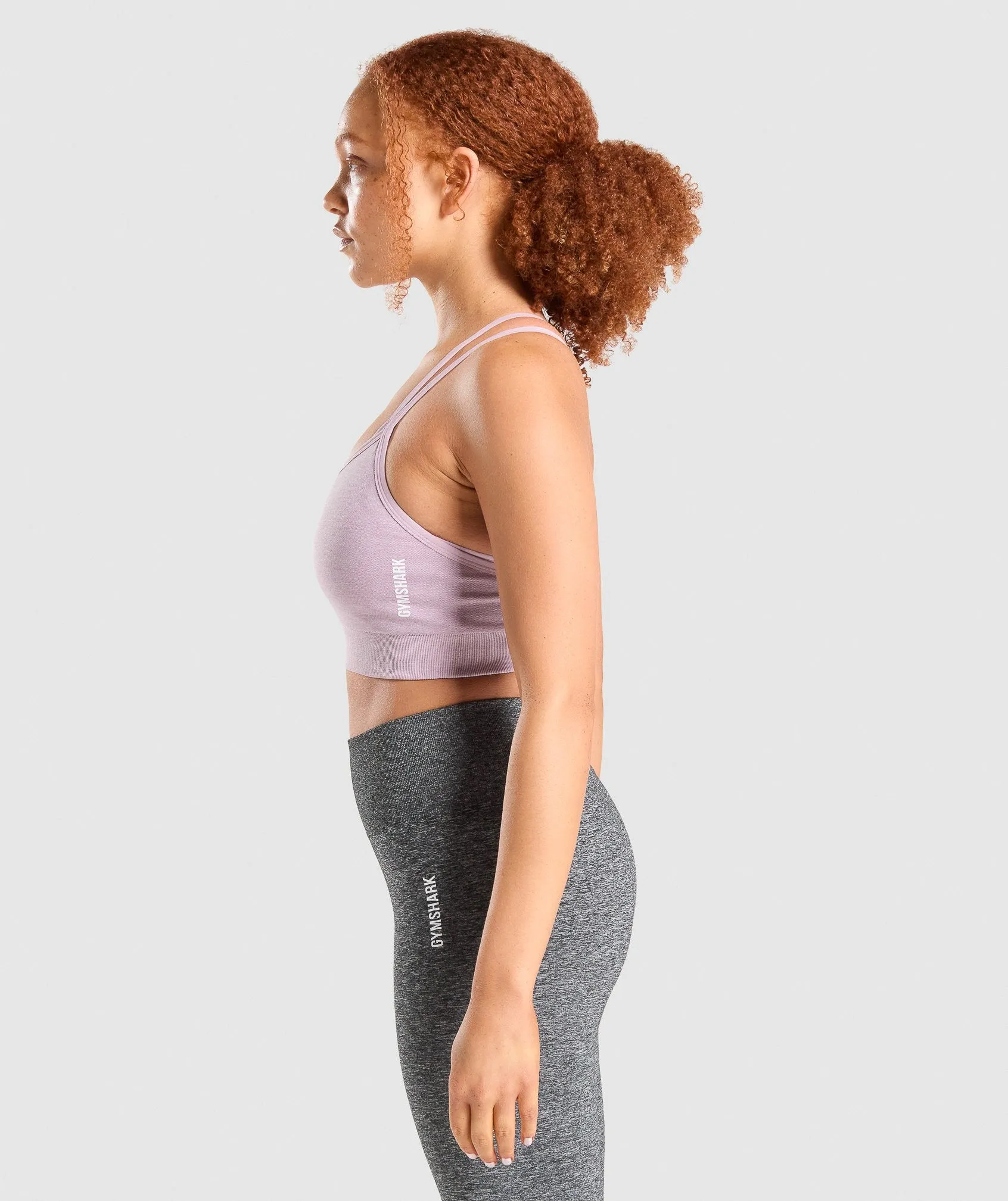 Gymshark Adapt Marl Seamless Sports Bra - Light Purple sold by Gymshark product image thumbnail 3