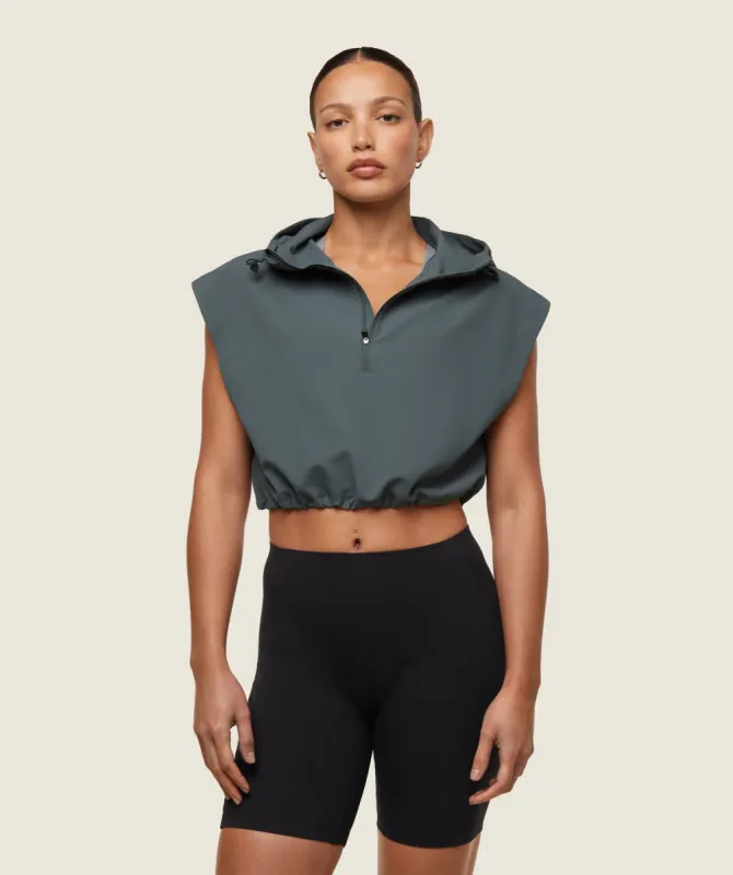Gymshark everywear Lightweight Sleeveless Jacket - Slate Teal sold by Gymshark