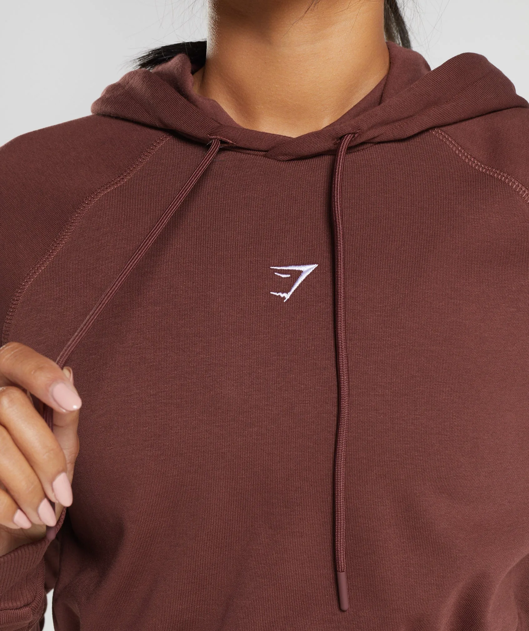 Gymshark Training Cropped Hoodie - Cherry Brown sold by Gymshark product image thumbnail 3