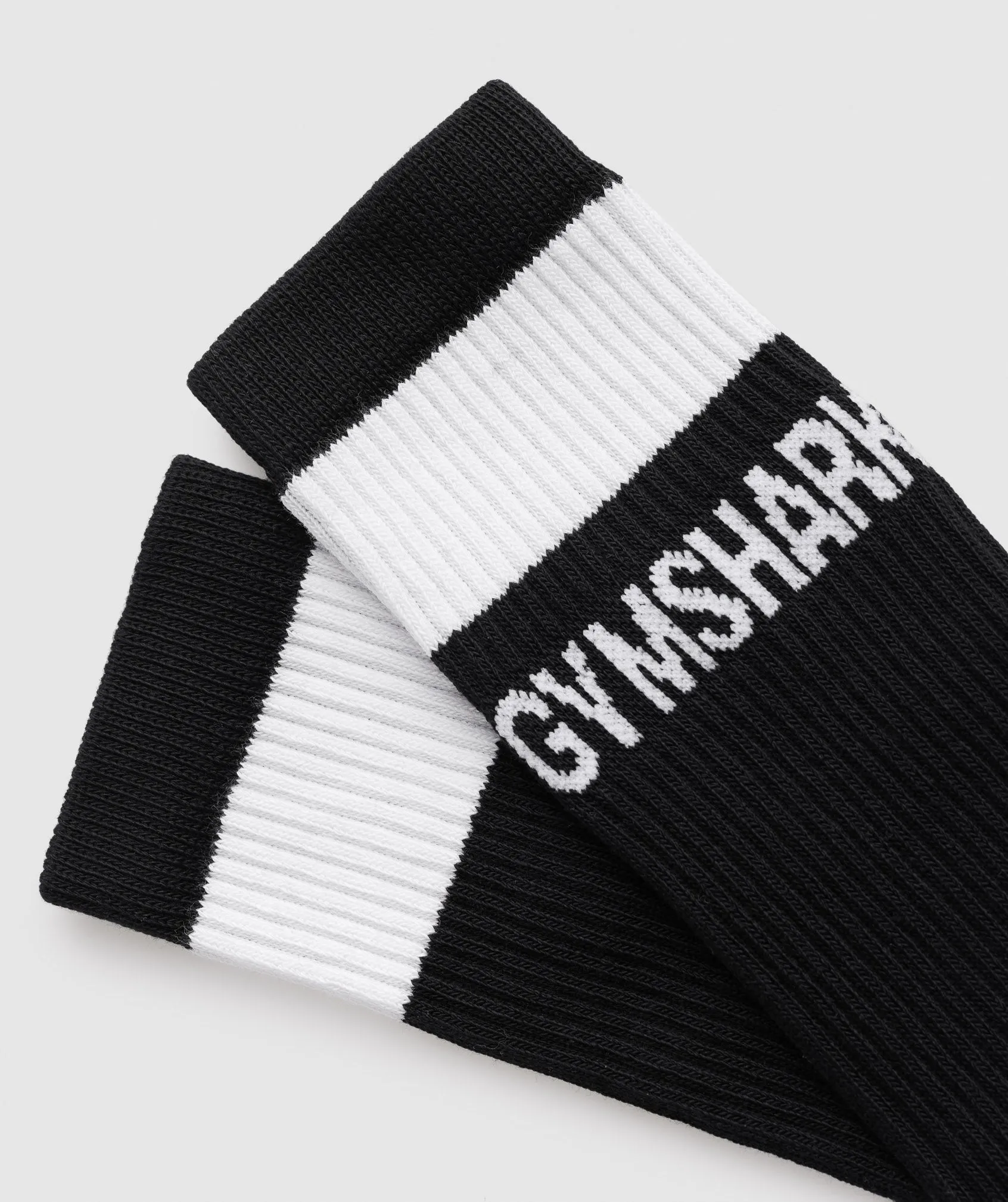 Gymshark Premium Logo Crew Socks - Black sold by Gymshark product image thumbnail 3