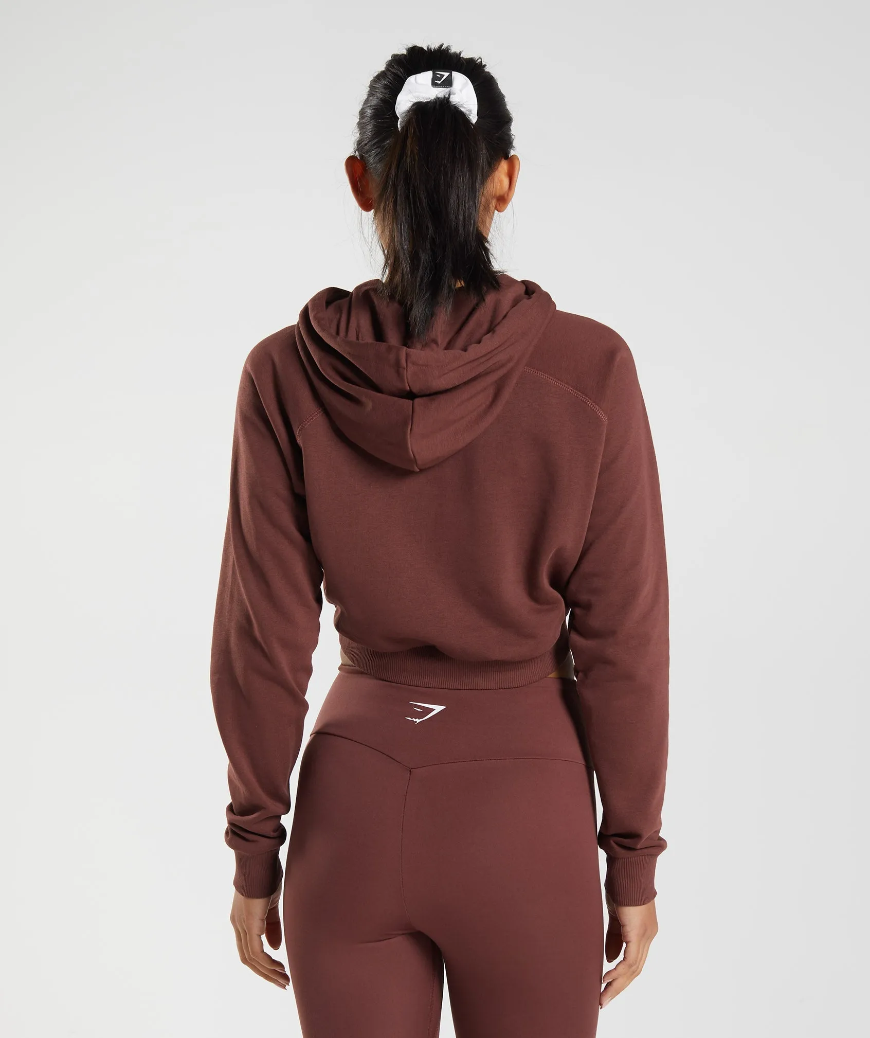 Gymshark Training Cropped Hoodie - Cherry Brown sold by Gymshark product image thumbnail 2