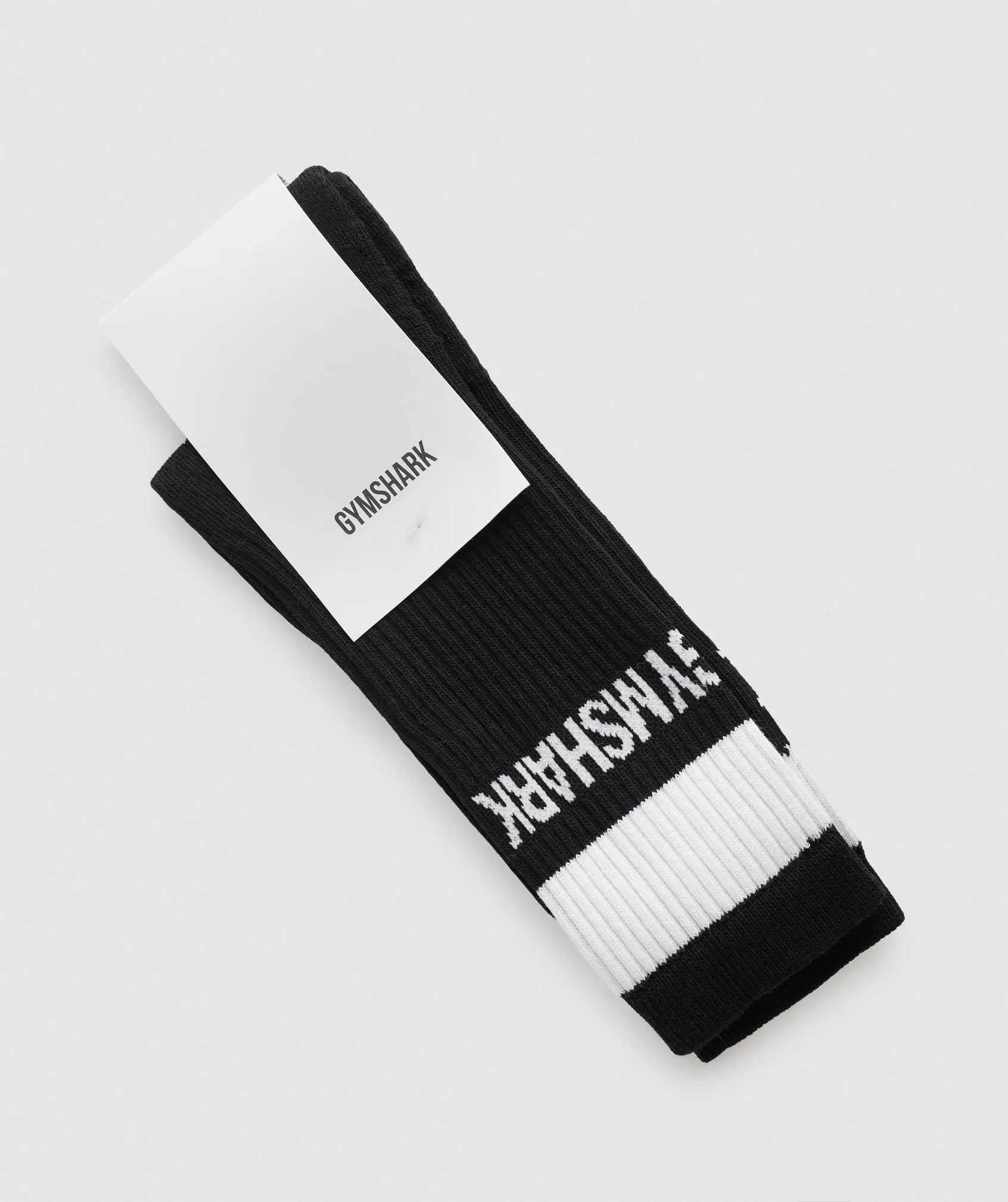 Gymshark Premium Logo Crew Socks - Black sold by Gymshark product image thumbnail 2